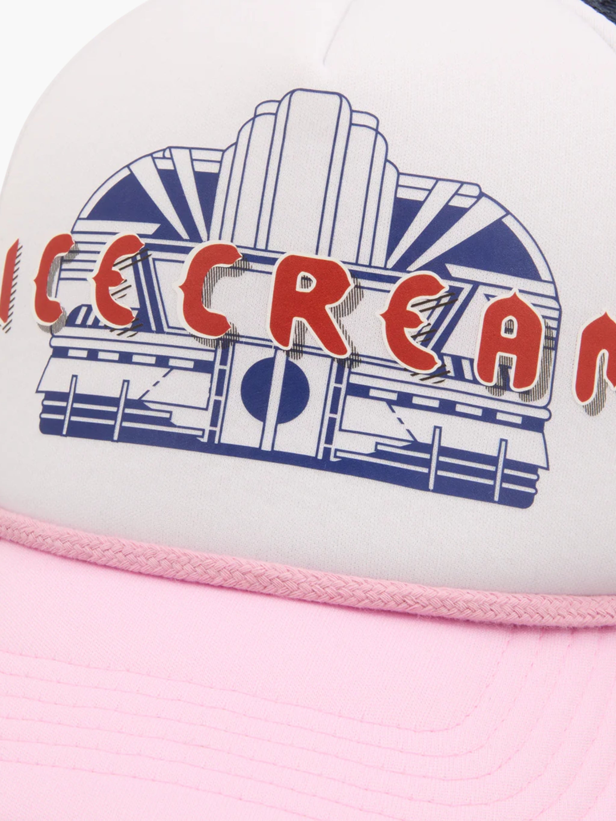 Ice-cream Cardigan Ic Diner Trucker White/pink