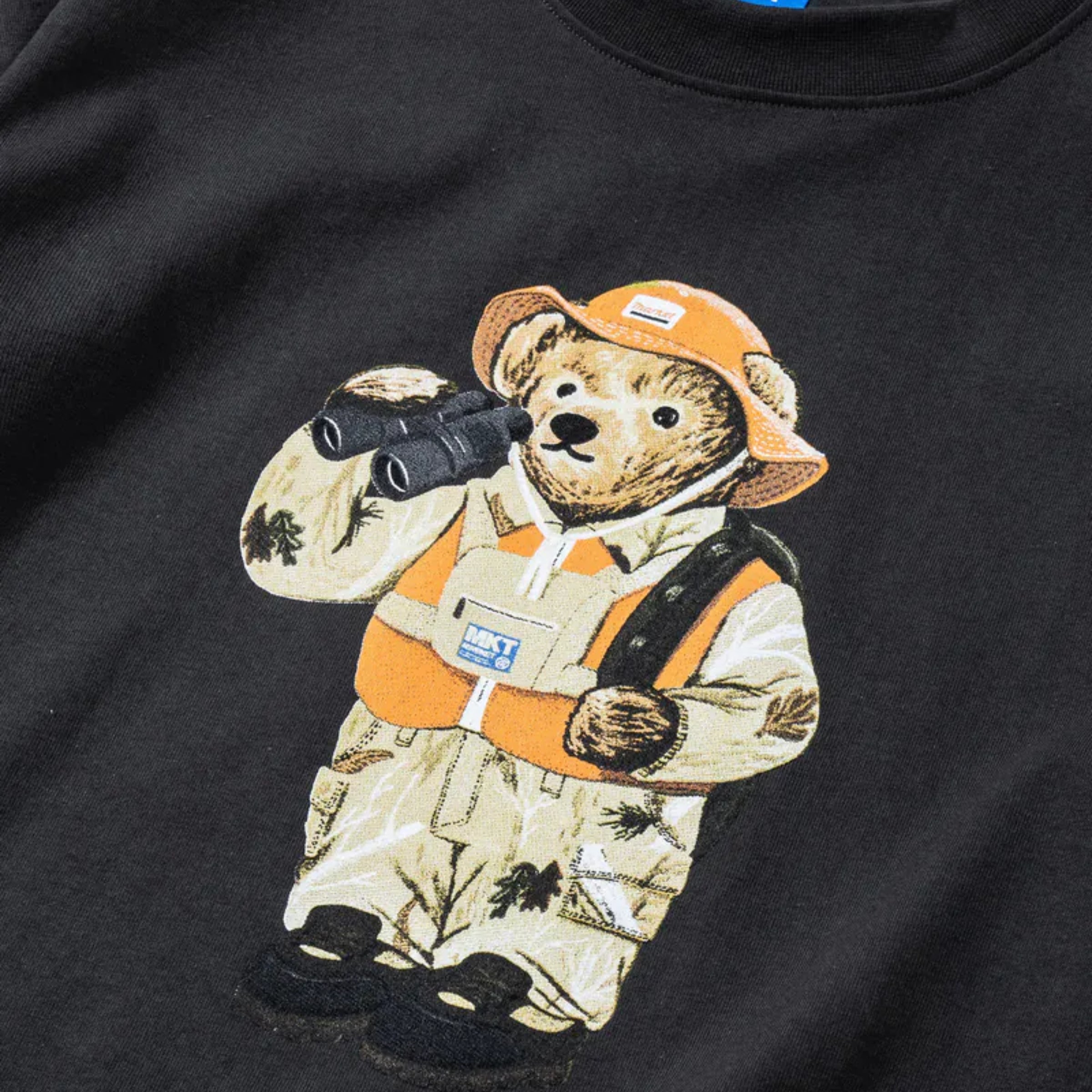 Market T-Shirt Hunter Bear Washed Black