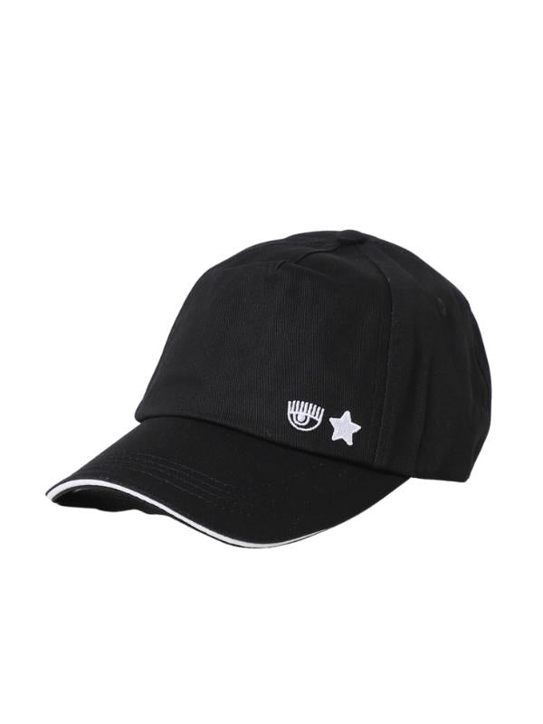 Chiara Ferragni Cap Baseball With Pences Black