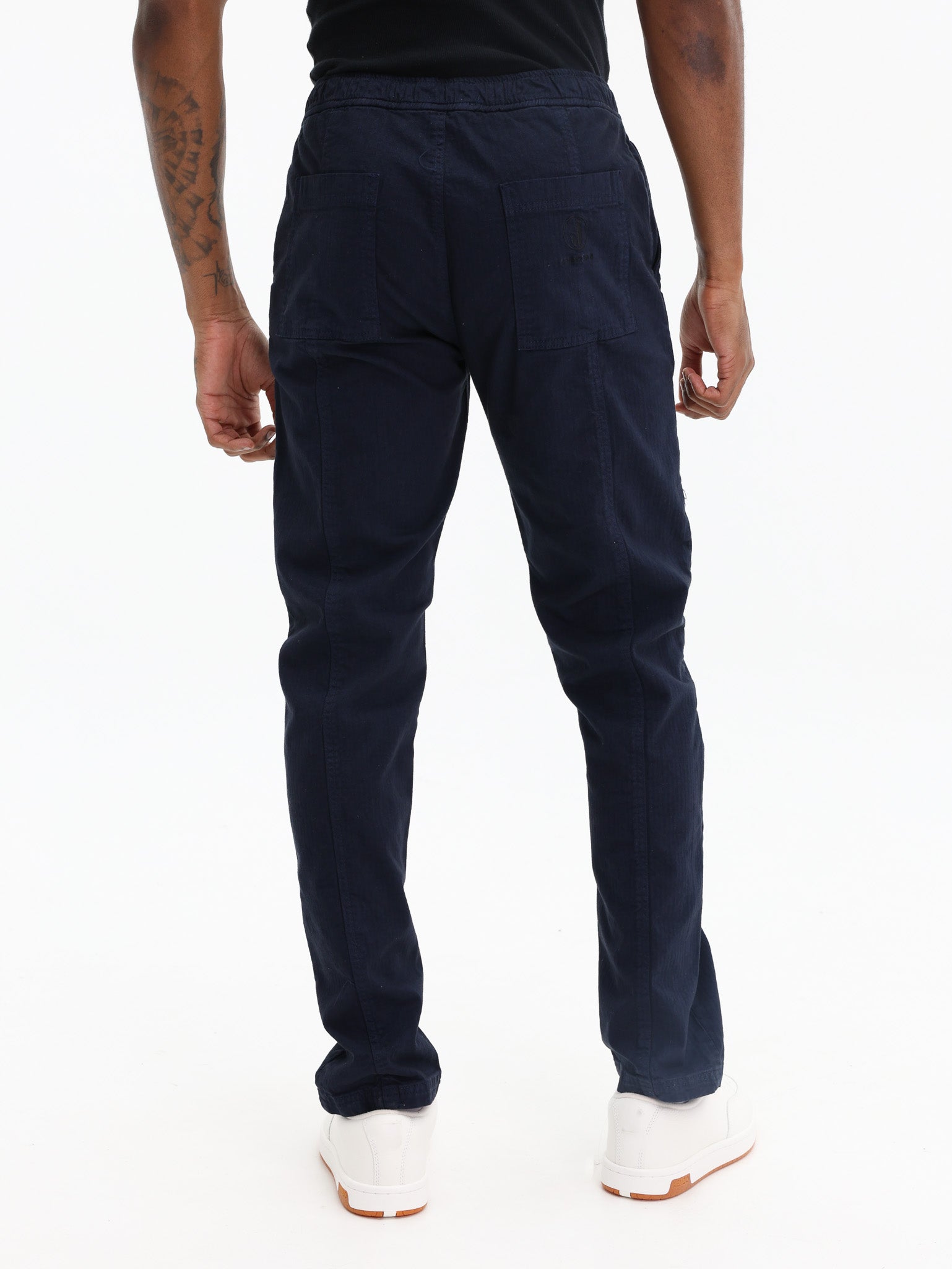 Iceberg Elasticated Woven Pant Navy