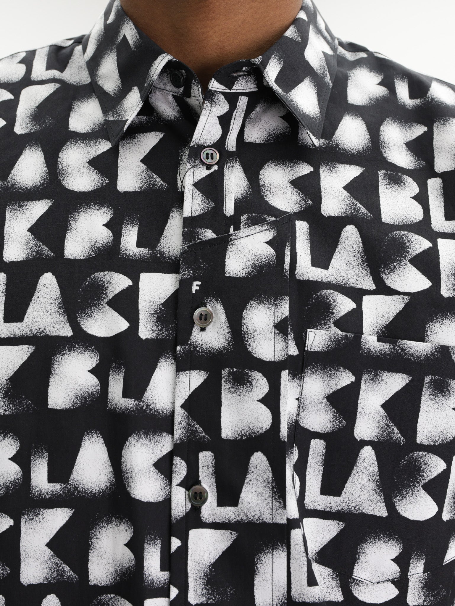 Comme Des Garcons Shirt Plain Blue/White