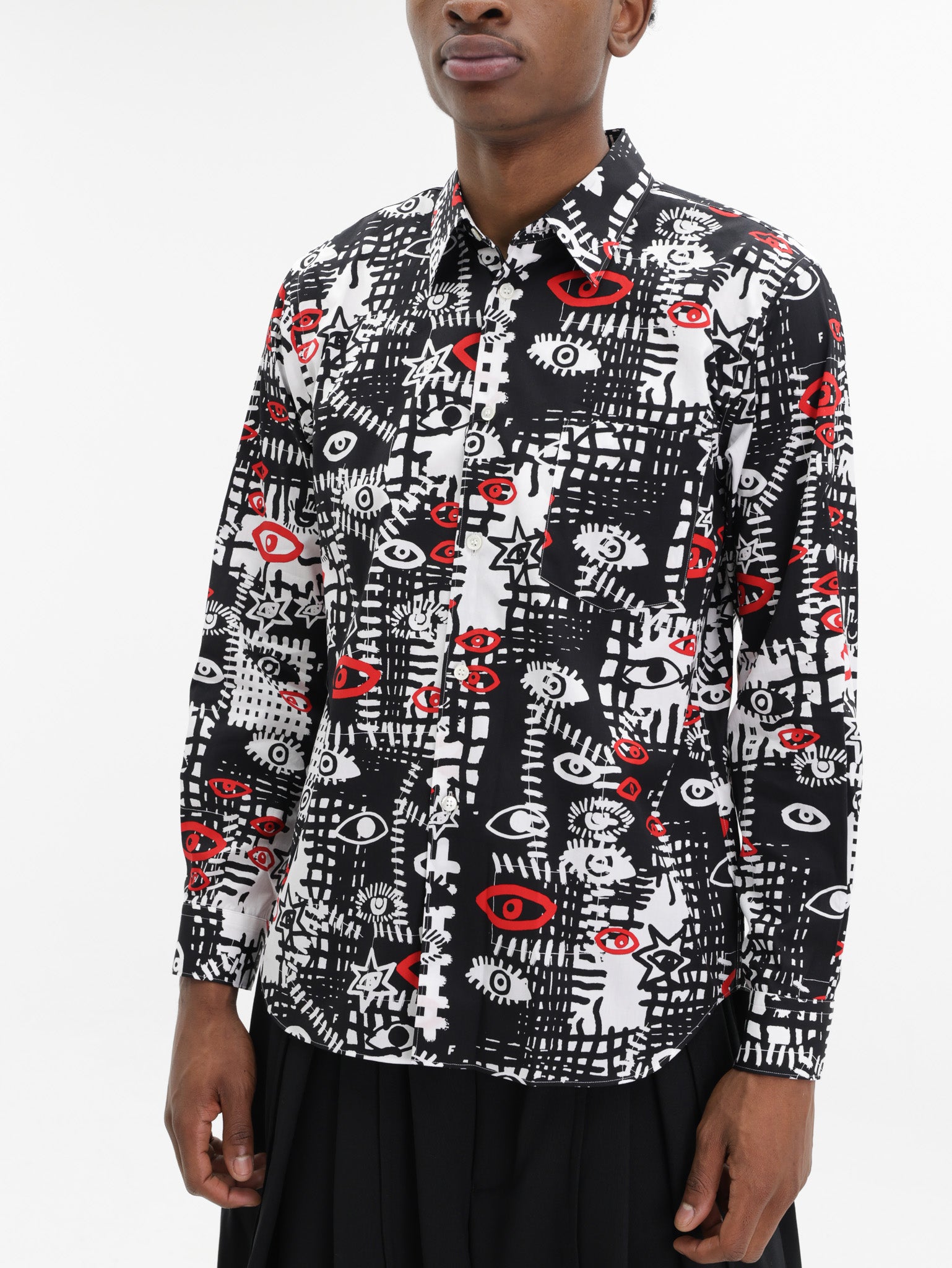 Comme Des Garcons Shirt All Over Print Multi Colour