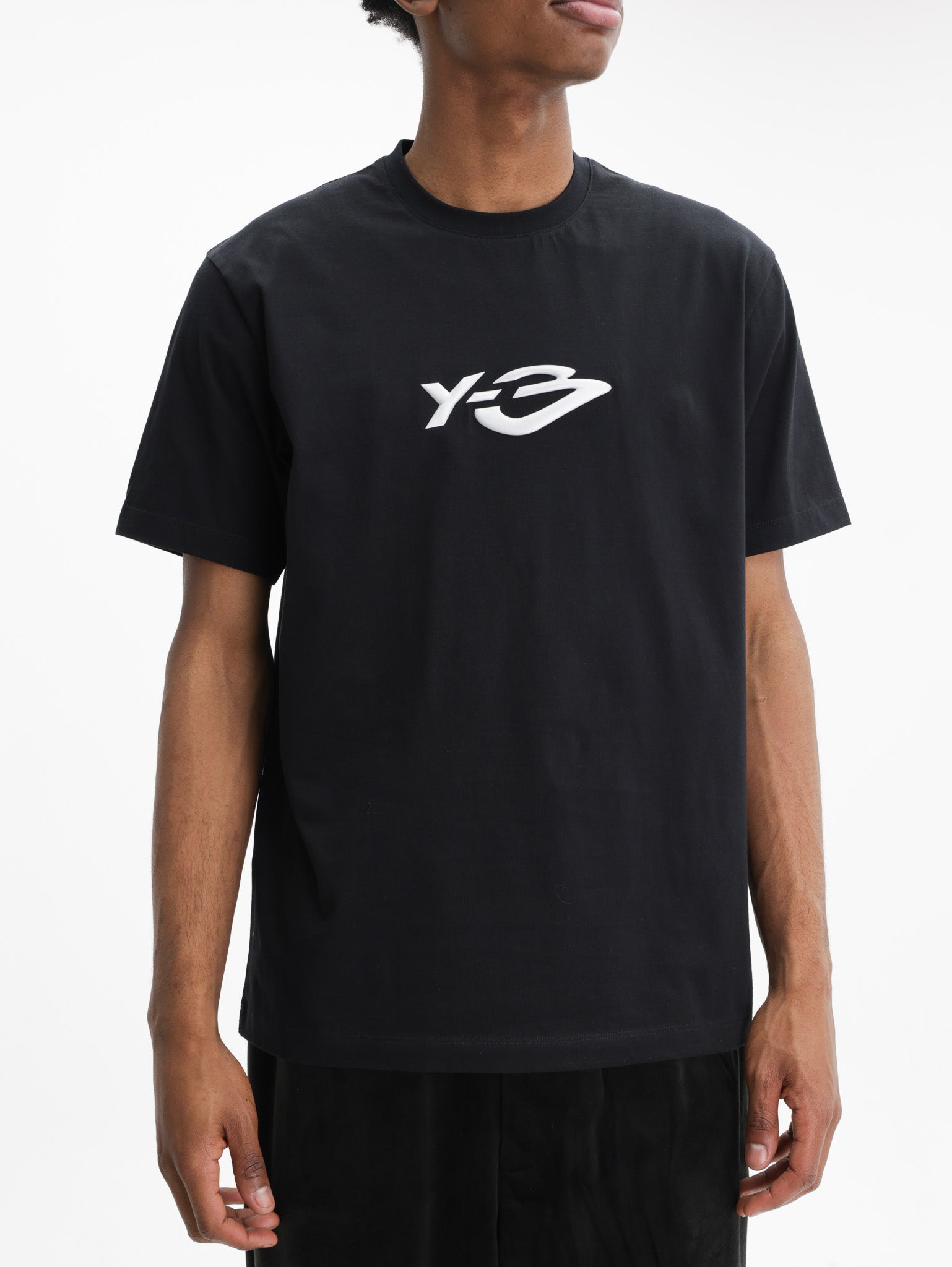 Y-3 T-Shirt Logo Ls Black