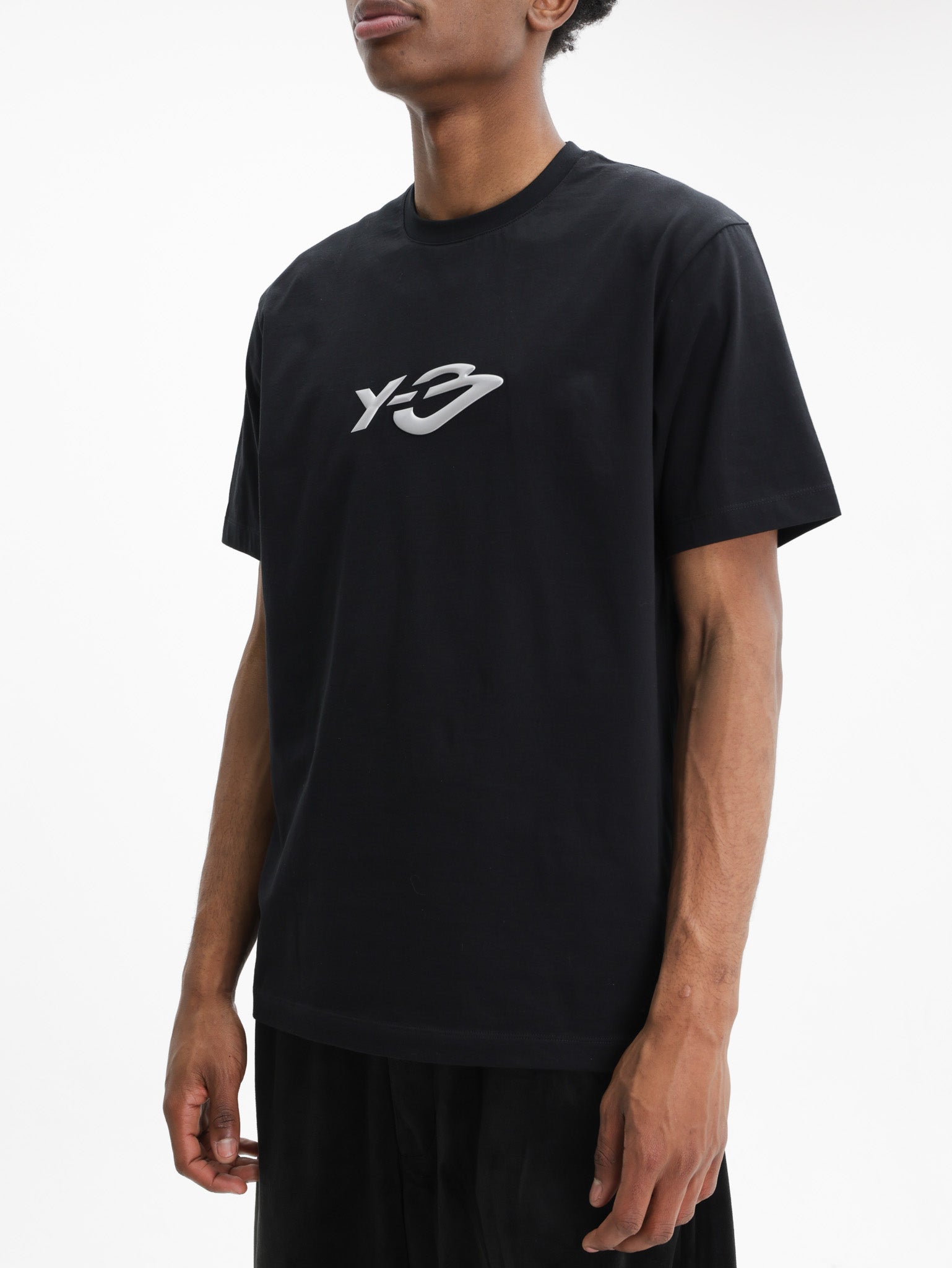 Y-3 T-Shirt Logo Ls Black
