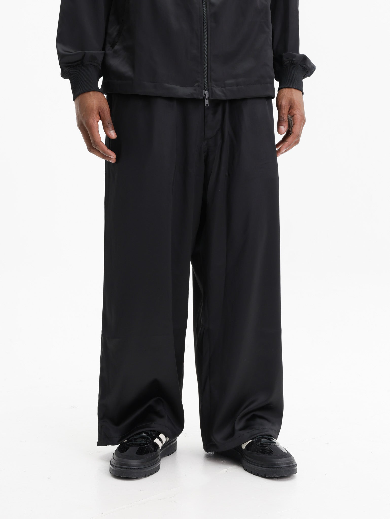 Y-3 Pants Grd 3S Satin Tp Black