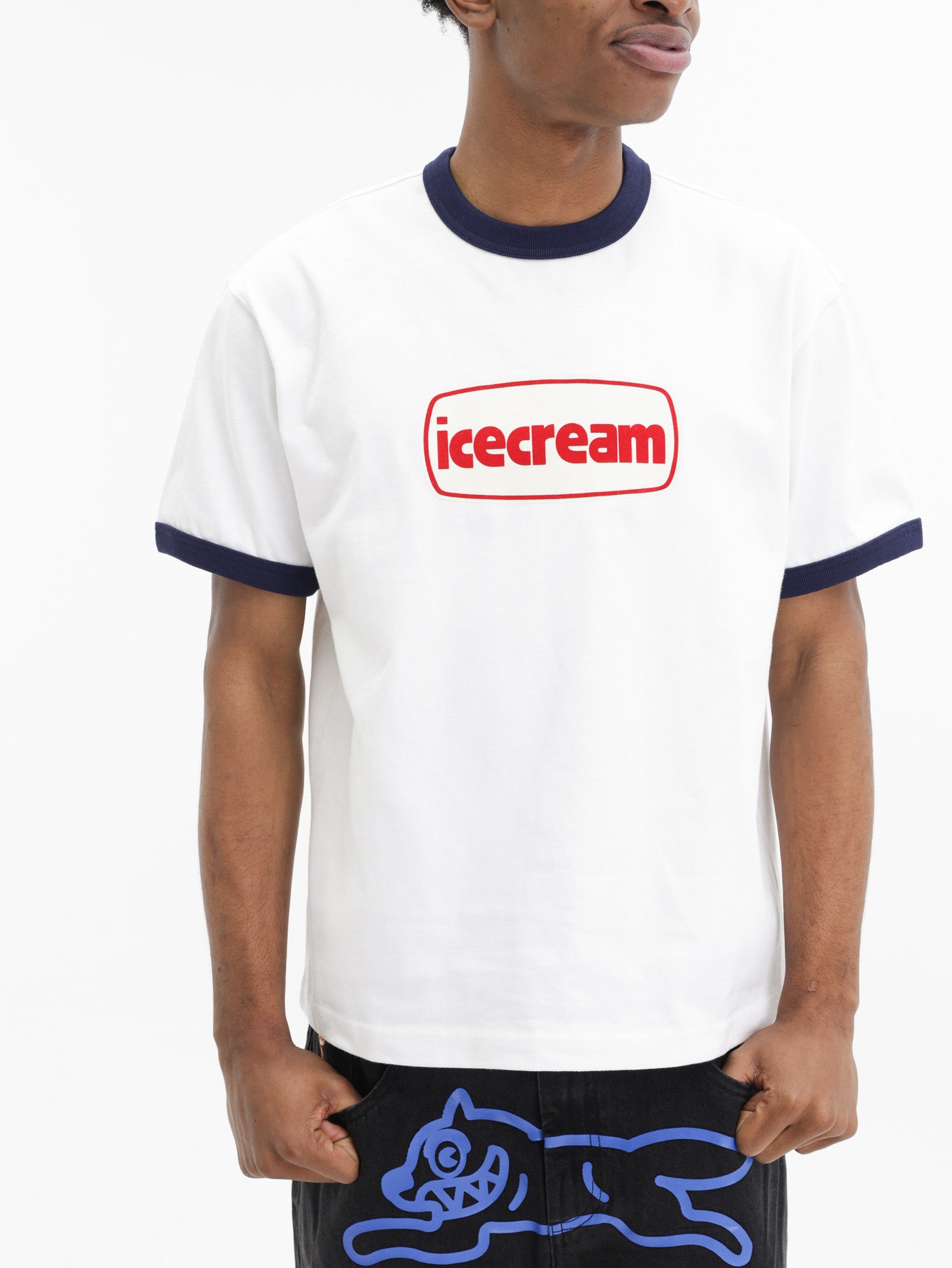 Ice-cream T-Shirt Ic Red Logo White