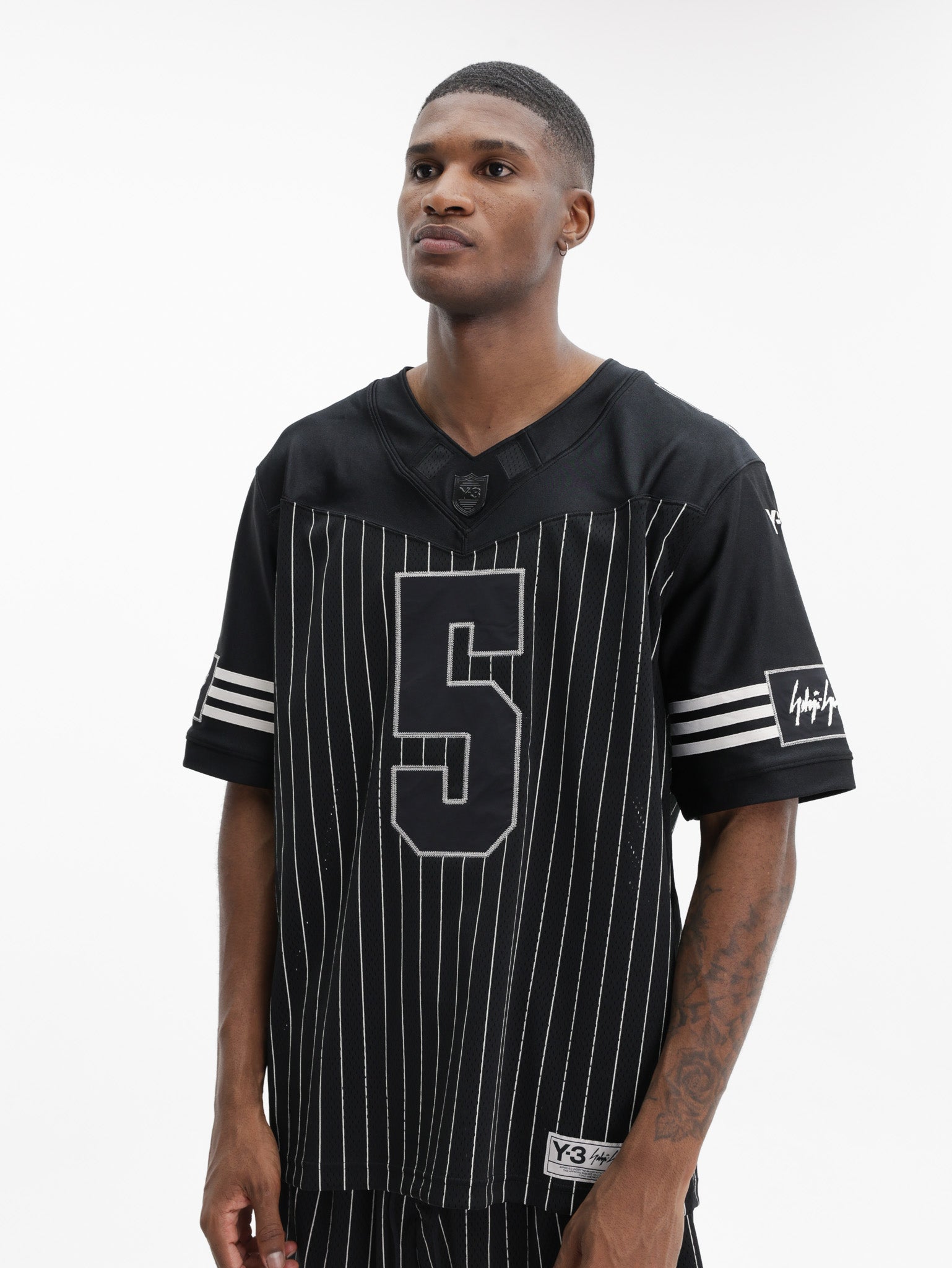 Y-3 T-Shirt Pinstripe Black