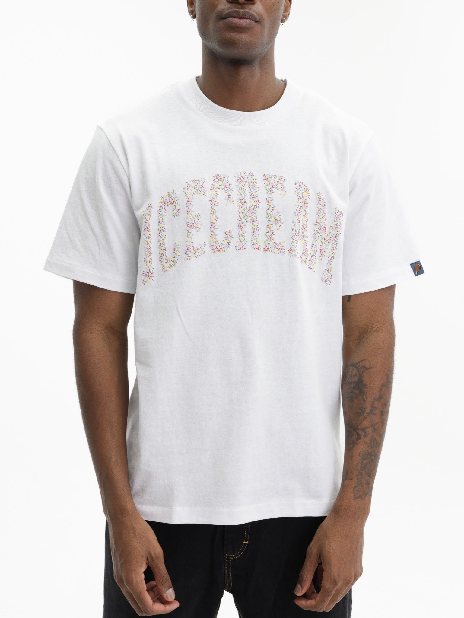 Ice-cream T-Shirt Sprinkles White
