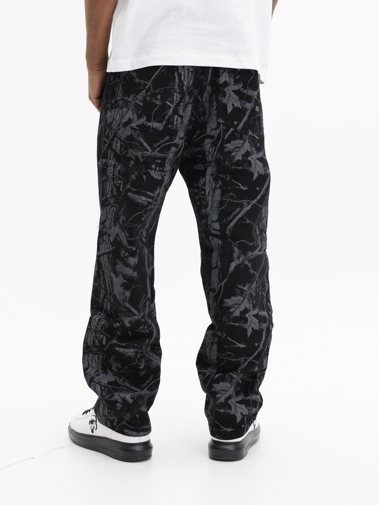 Ice-cream Jeans Tree Camo Denim Black