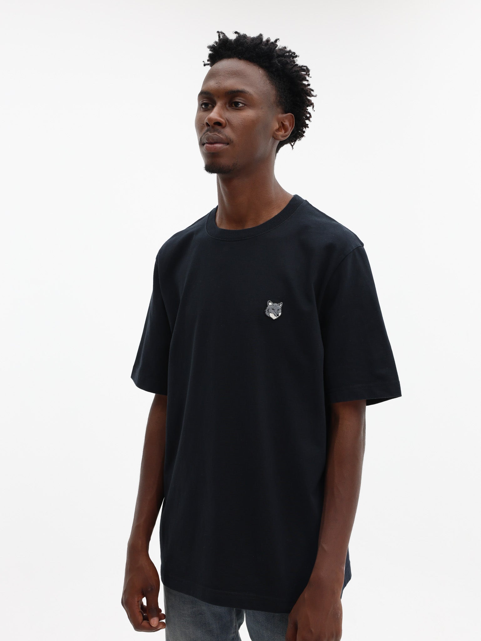 Maison Kitsune T-Shirt Fox Head Comfort Black