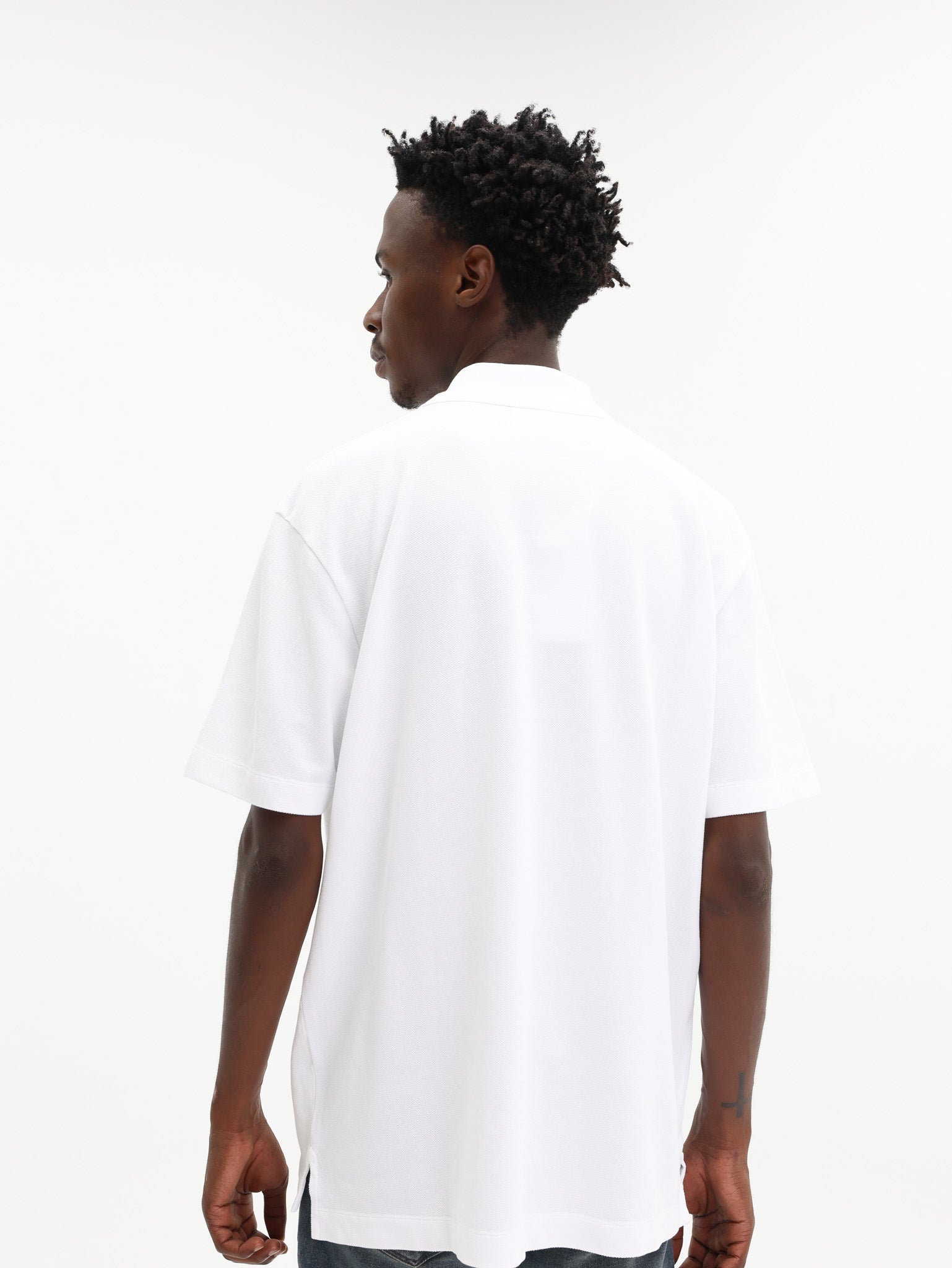 Maison Kitsune Golfer Handwriting Comfort White-Black