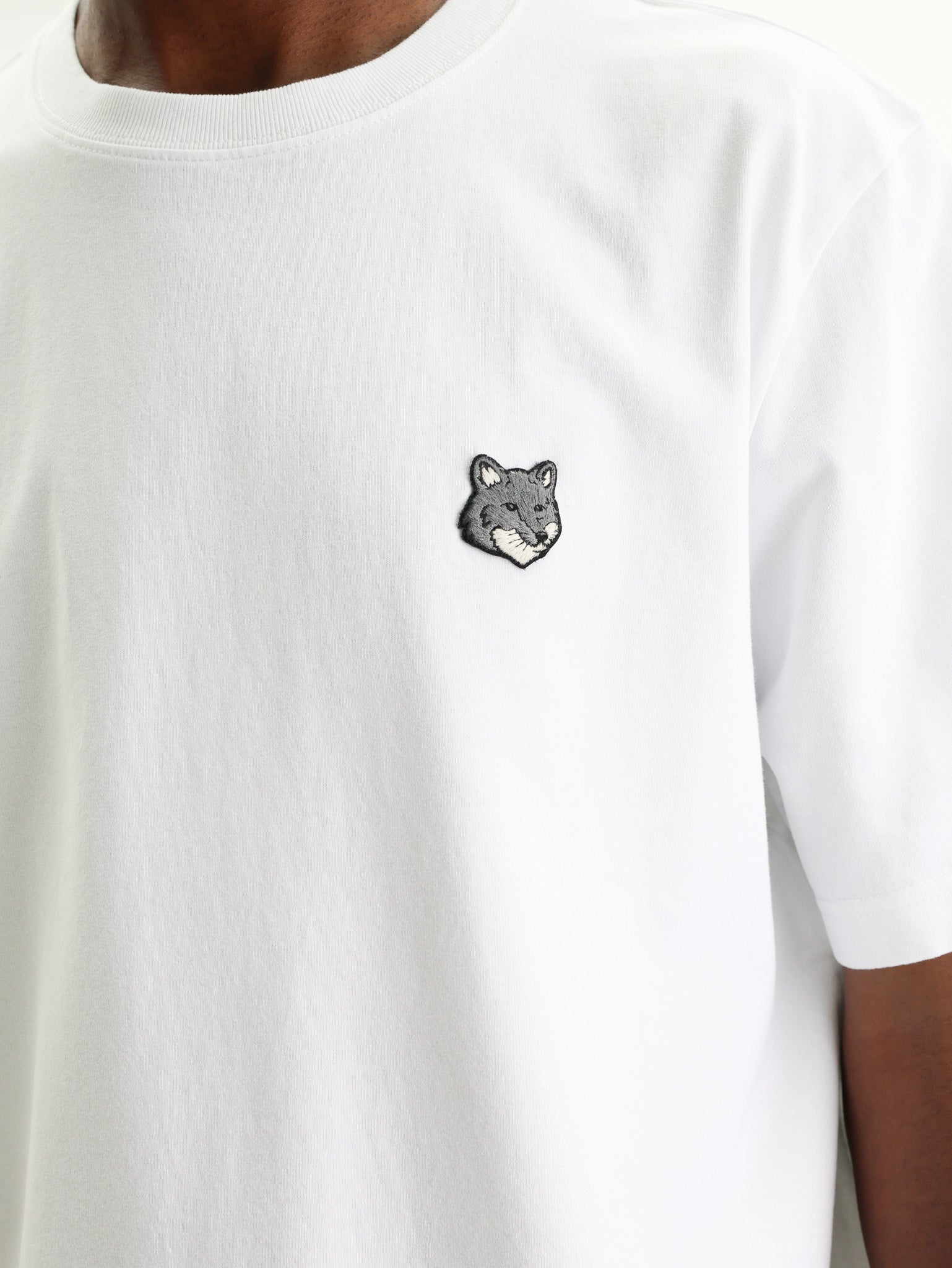 Maison Kitsune T-Shirt Fox Head Comfort White