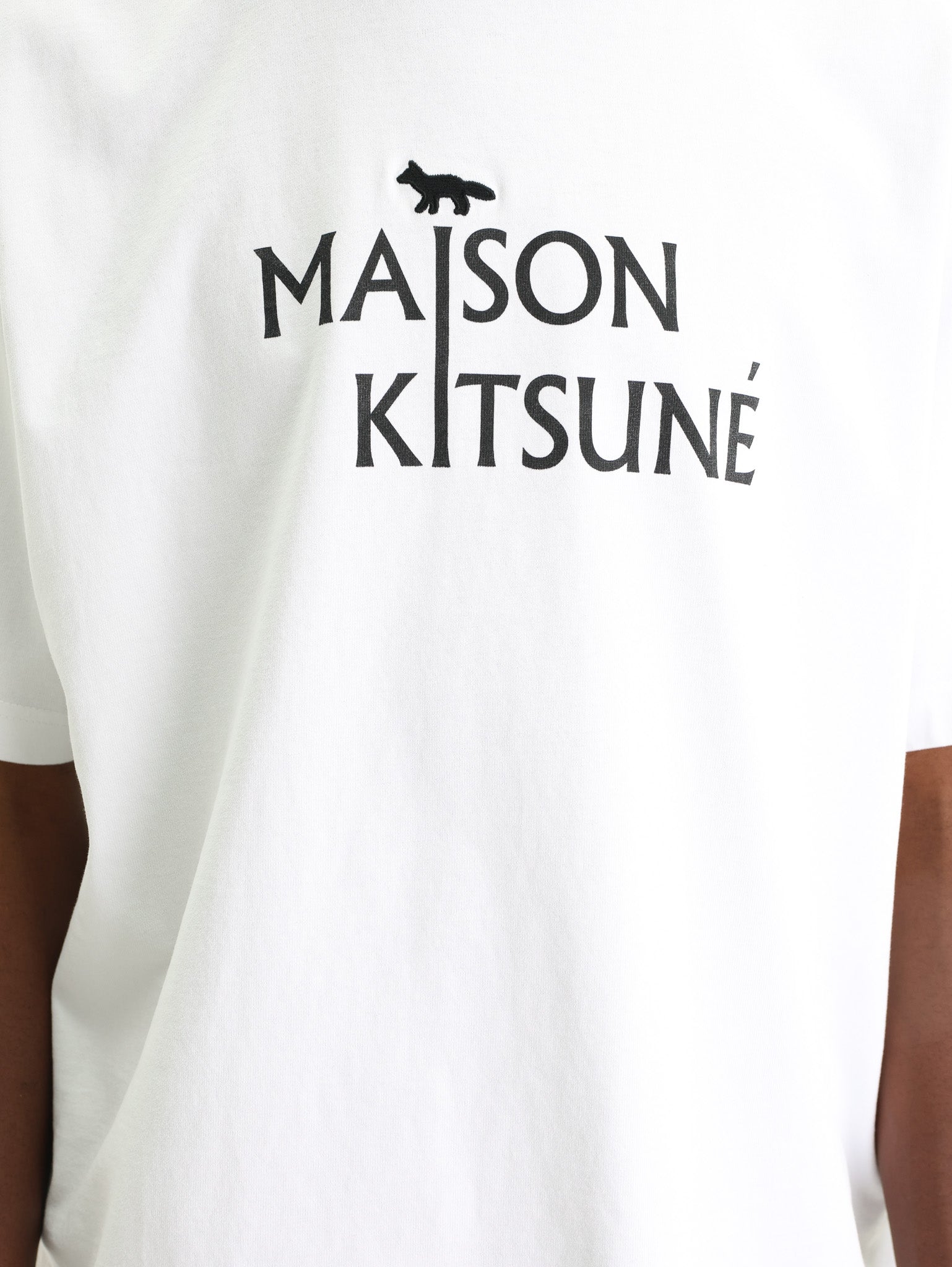 Maison Kitsune T-Shirt Pillar Comfort White