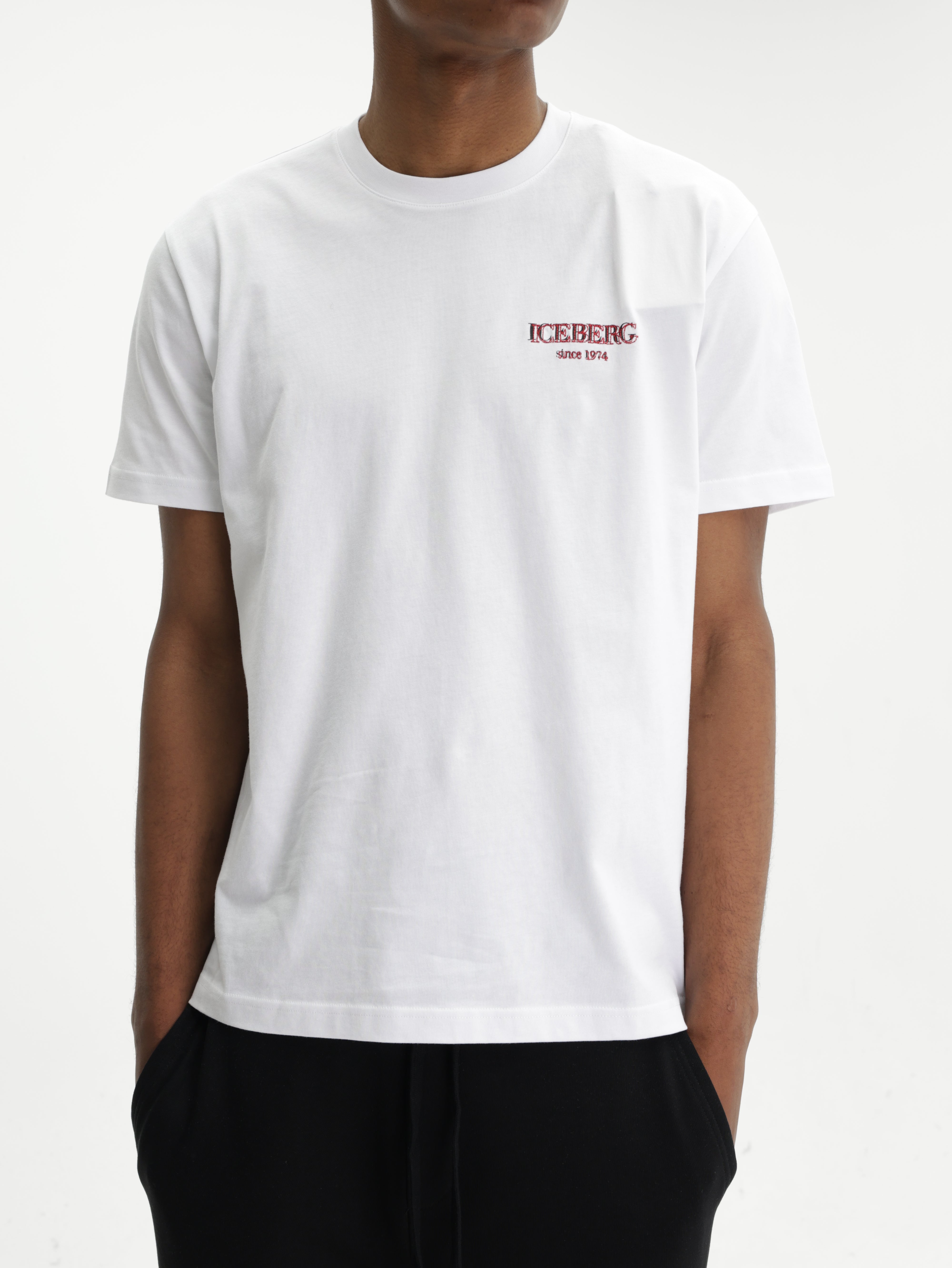 Iceberg T-Shirt Ib Print Logo White