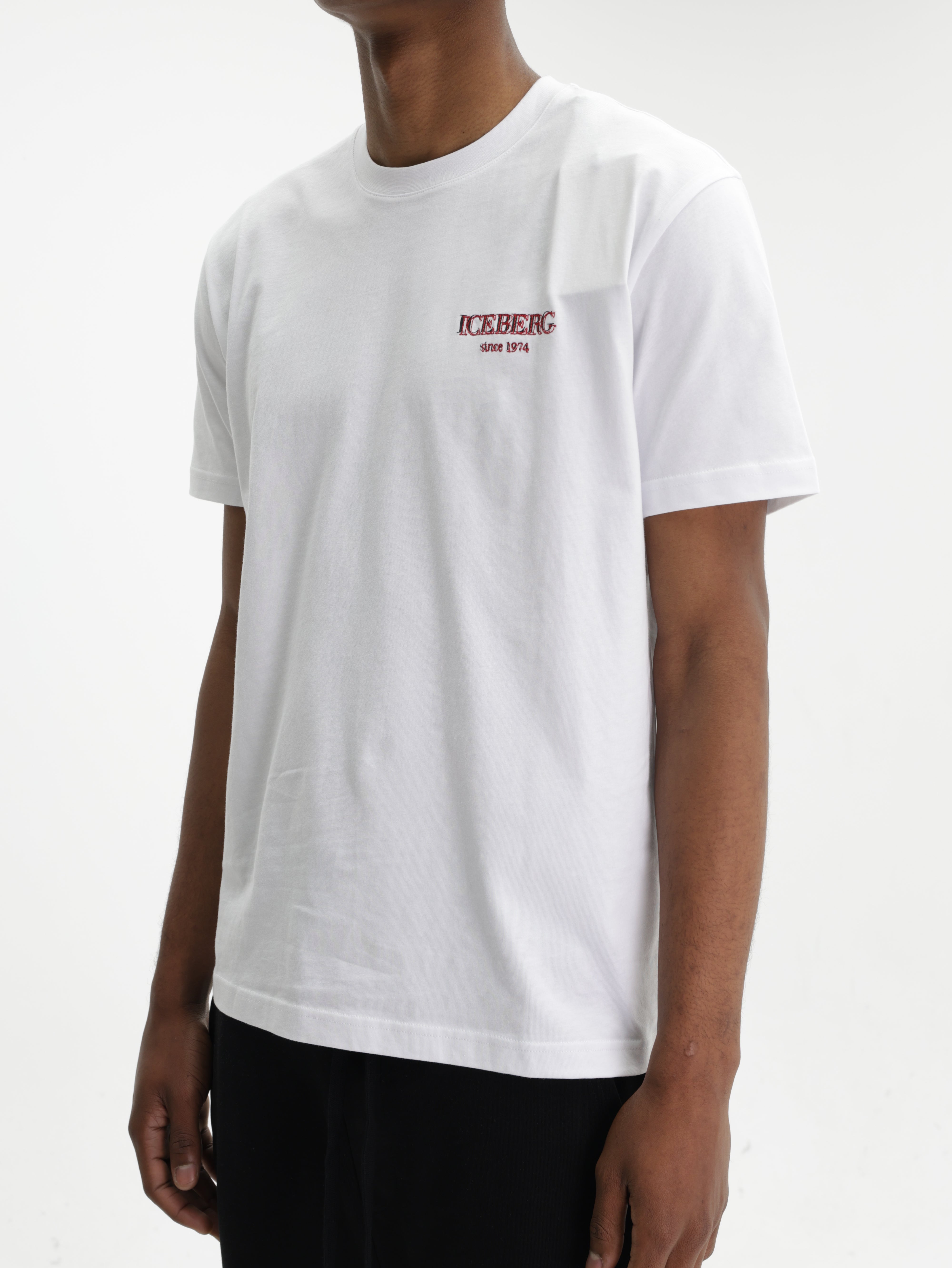 Iceberg T-Shirt Ib Print Logo White
