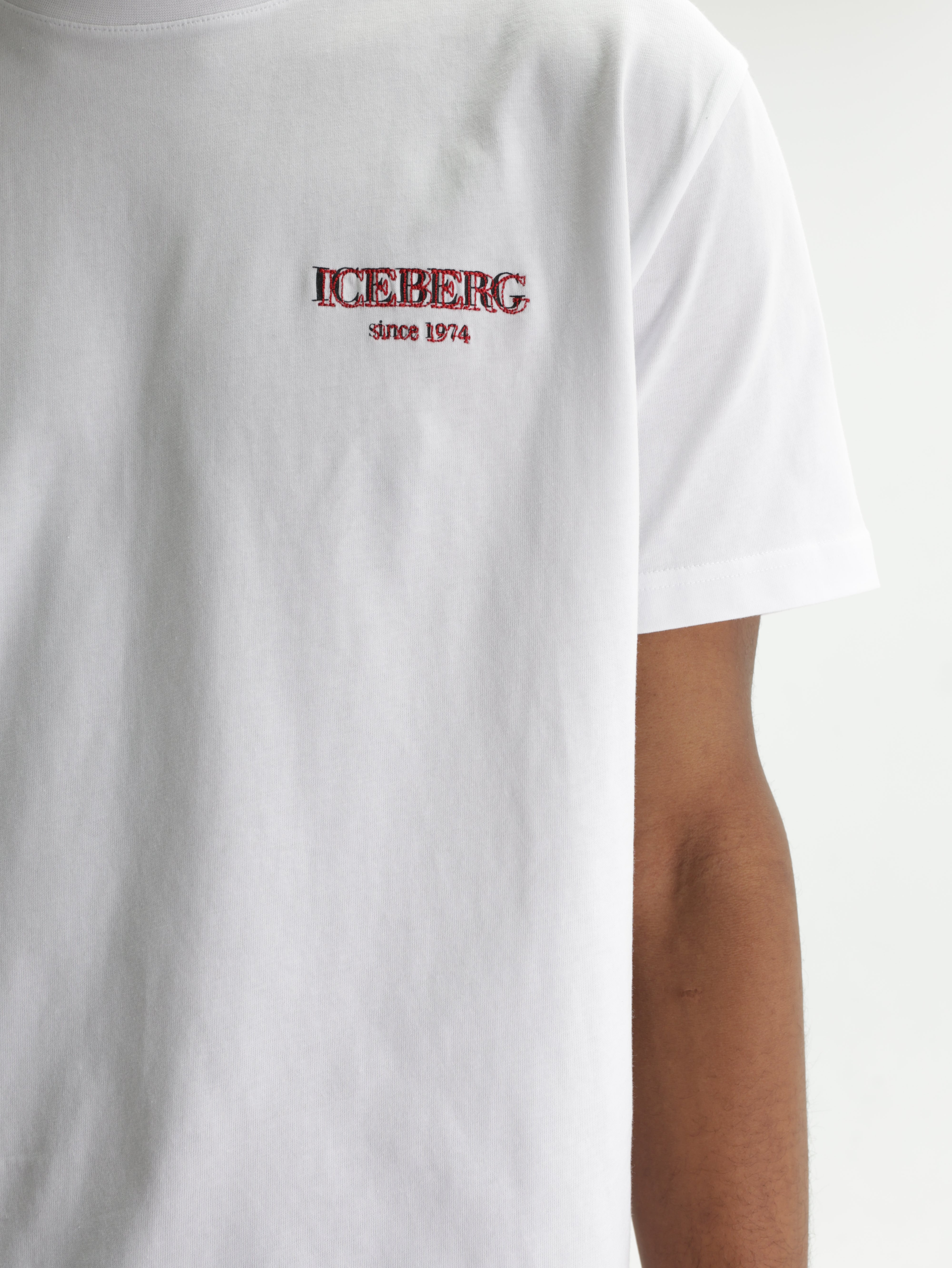 Iceberg T-Shirt Ib Print Logo White