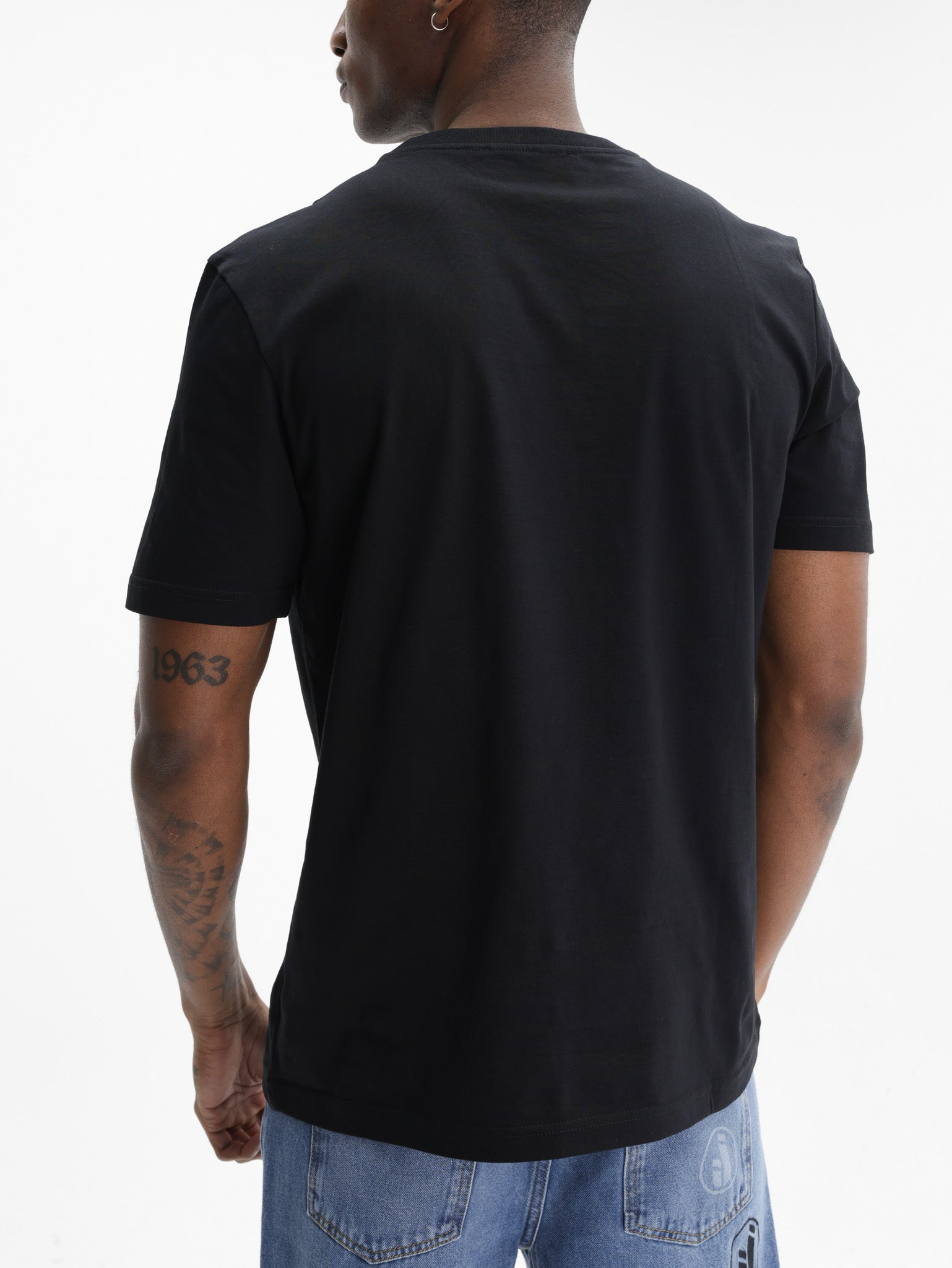 Iceberg Jeans T-Shirt 1986 Ibj Logo Print Black