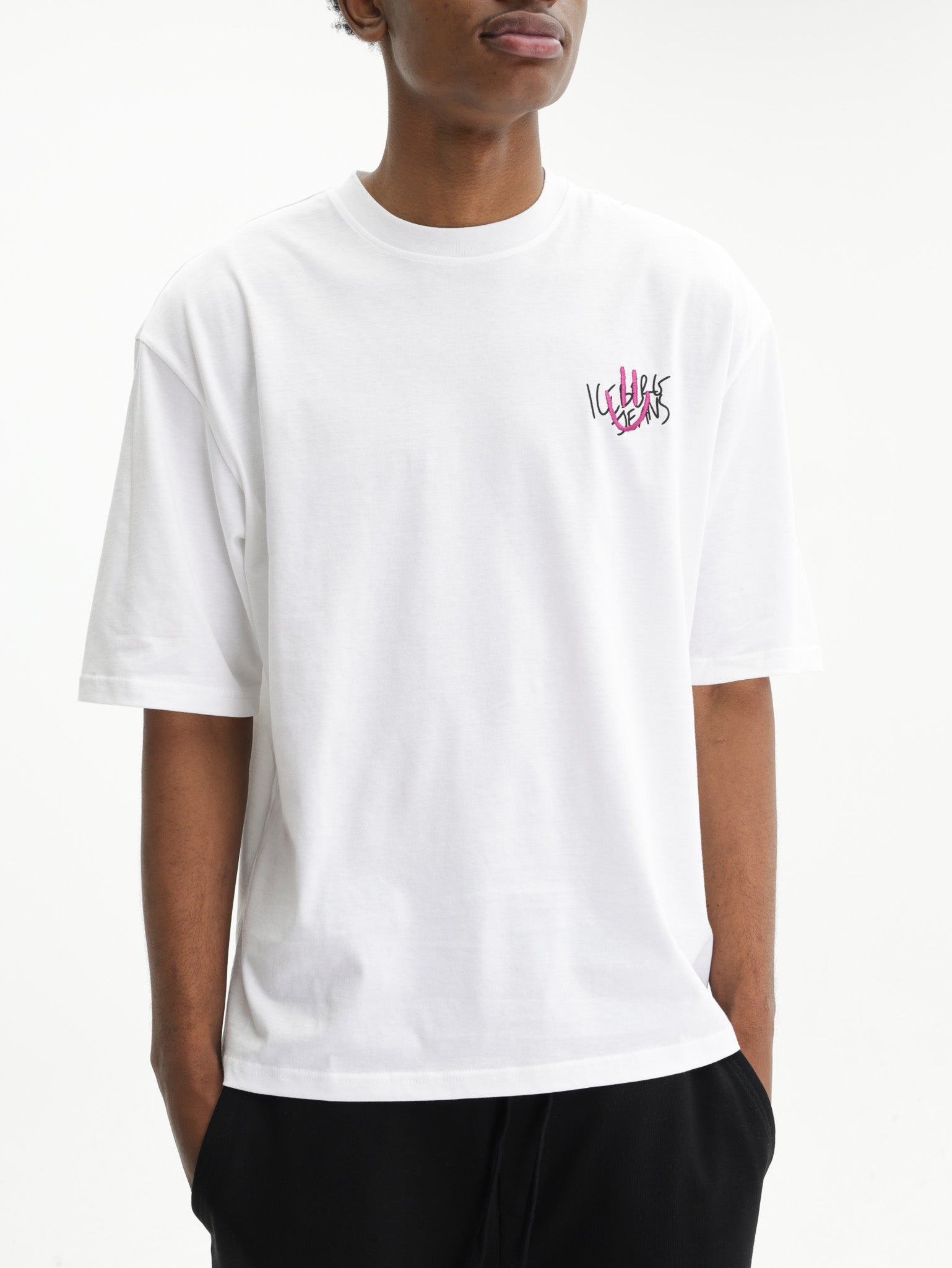 Iceberg Jeans T-Shirt Ibj Logo White