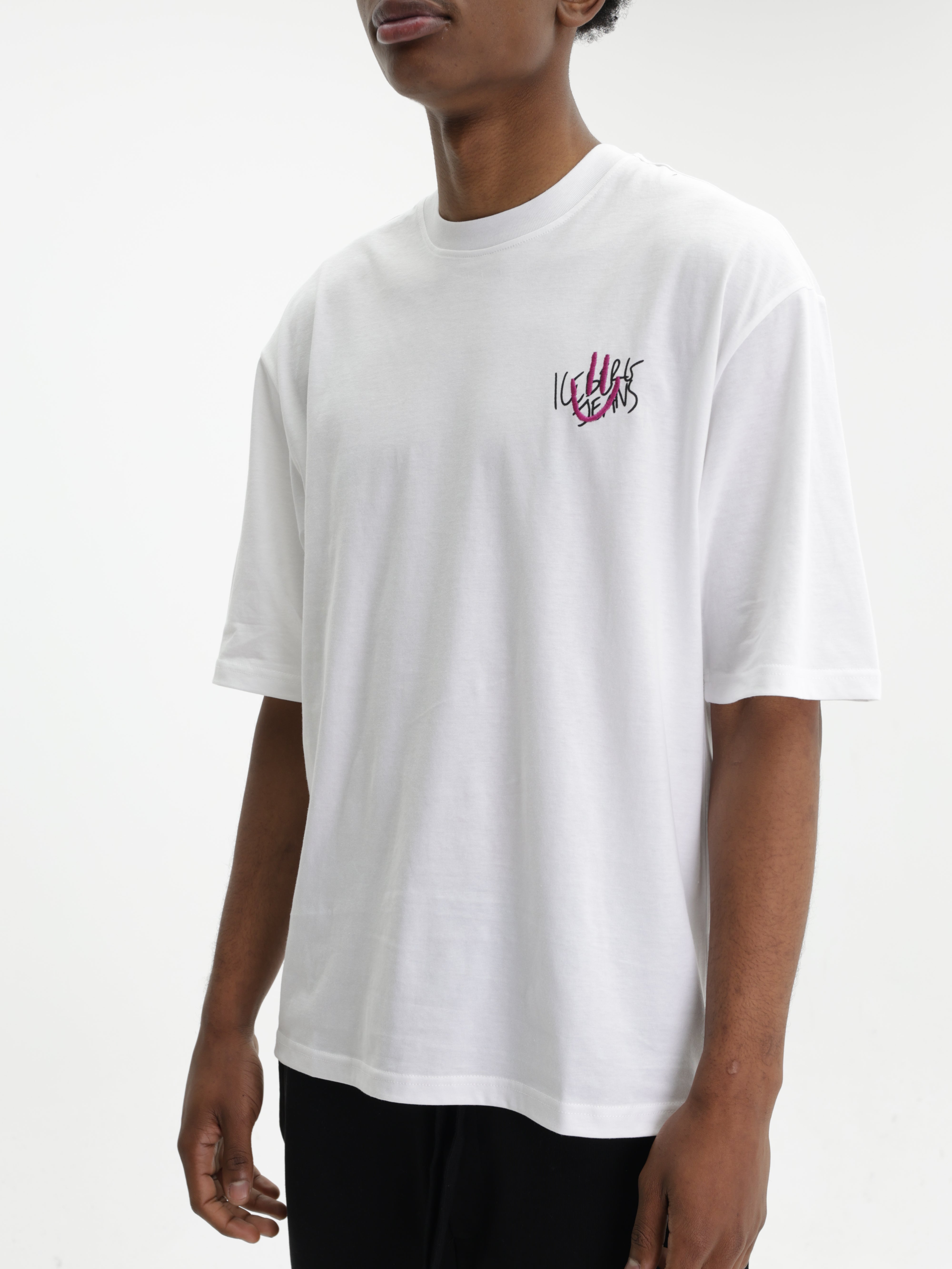 Iceberg Jeans T-Shirt Ibj Logo White