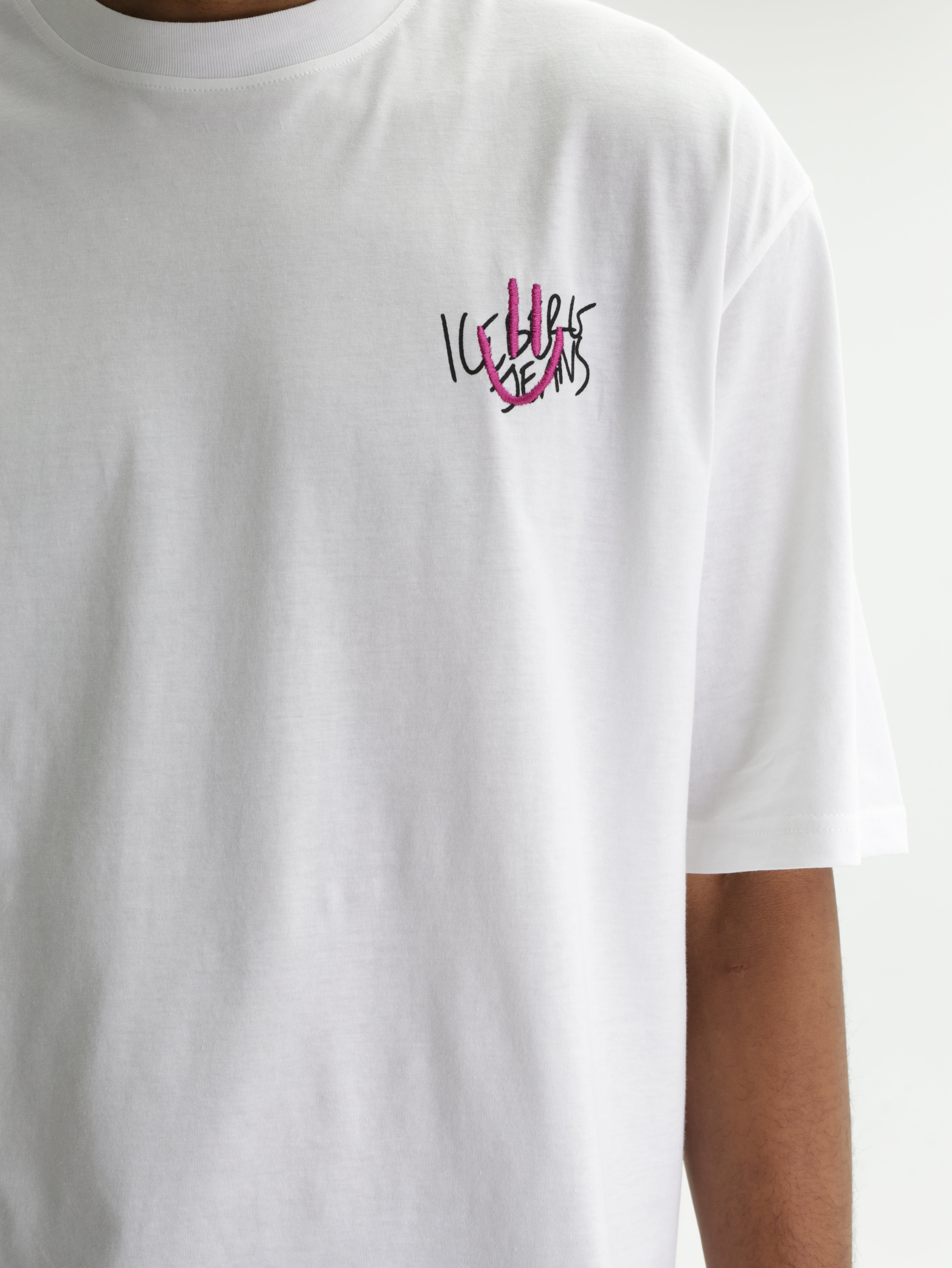 Iceberg Jeans T-Shirt Ibj Logo White