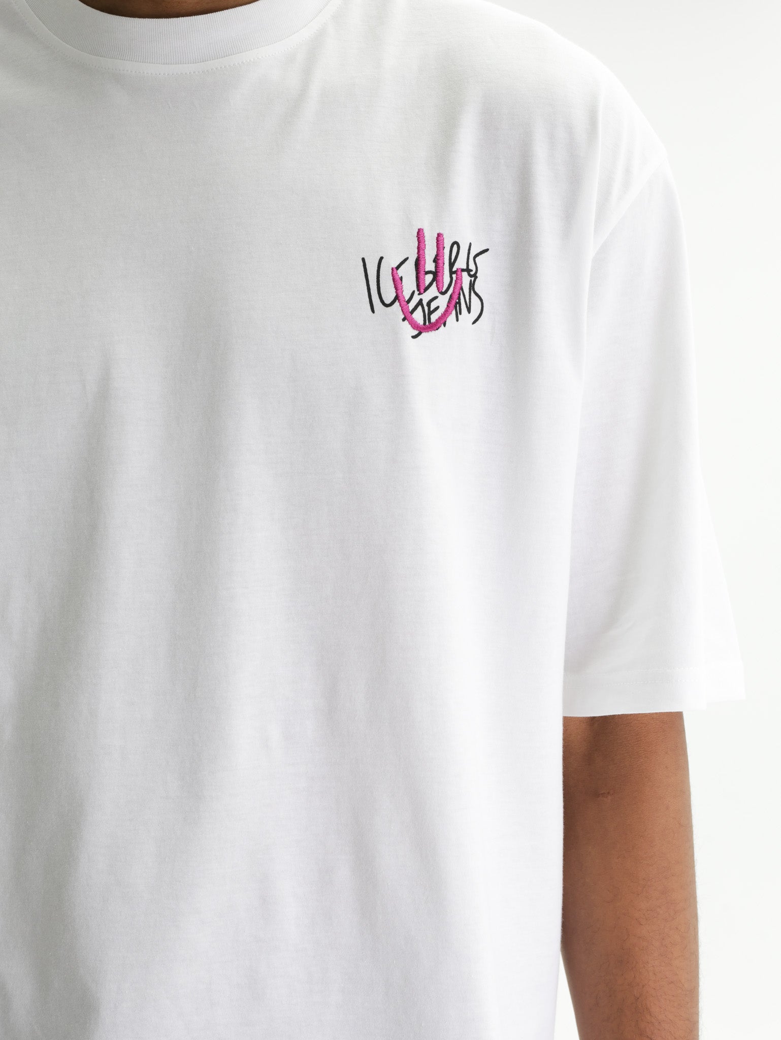 Iceberg Jeans T-Shirt Ibj Logo White