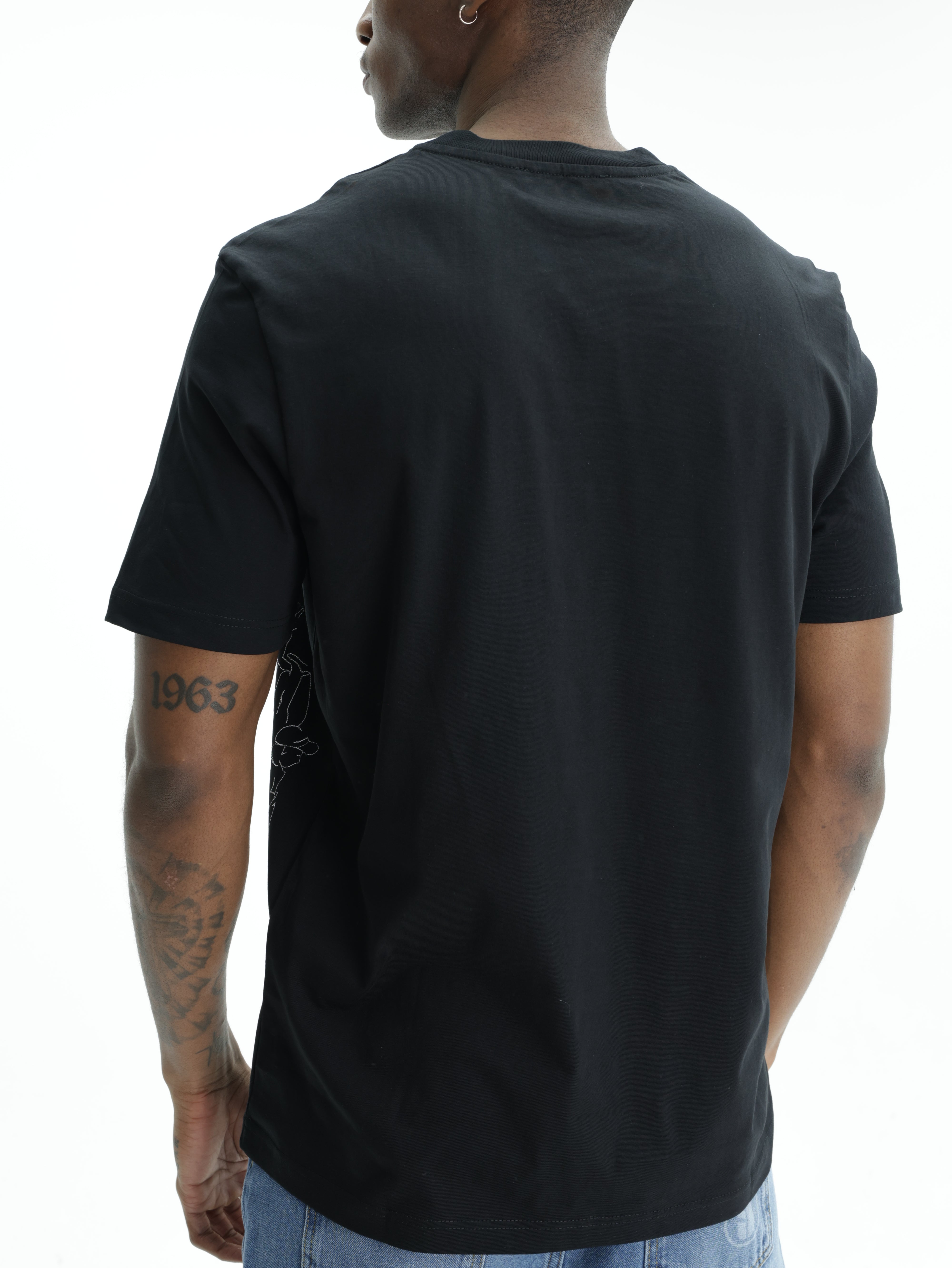 Iceberg Jeans T-Shirt People Ao Print Black