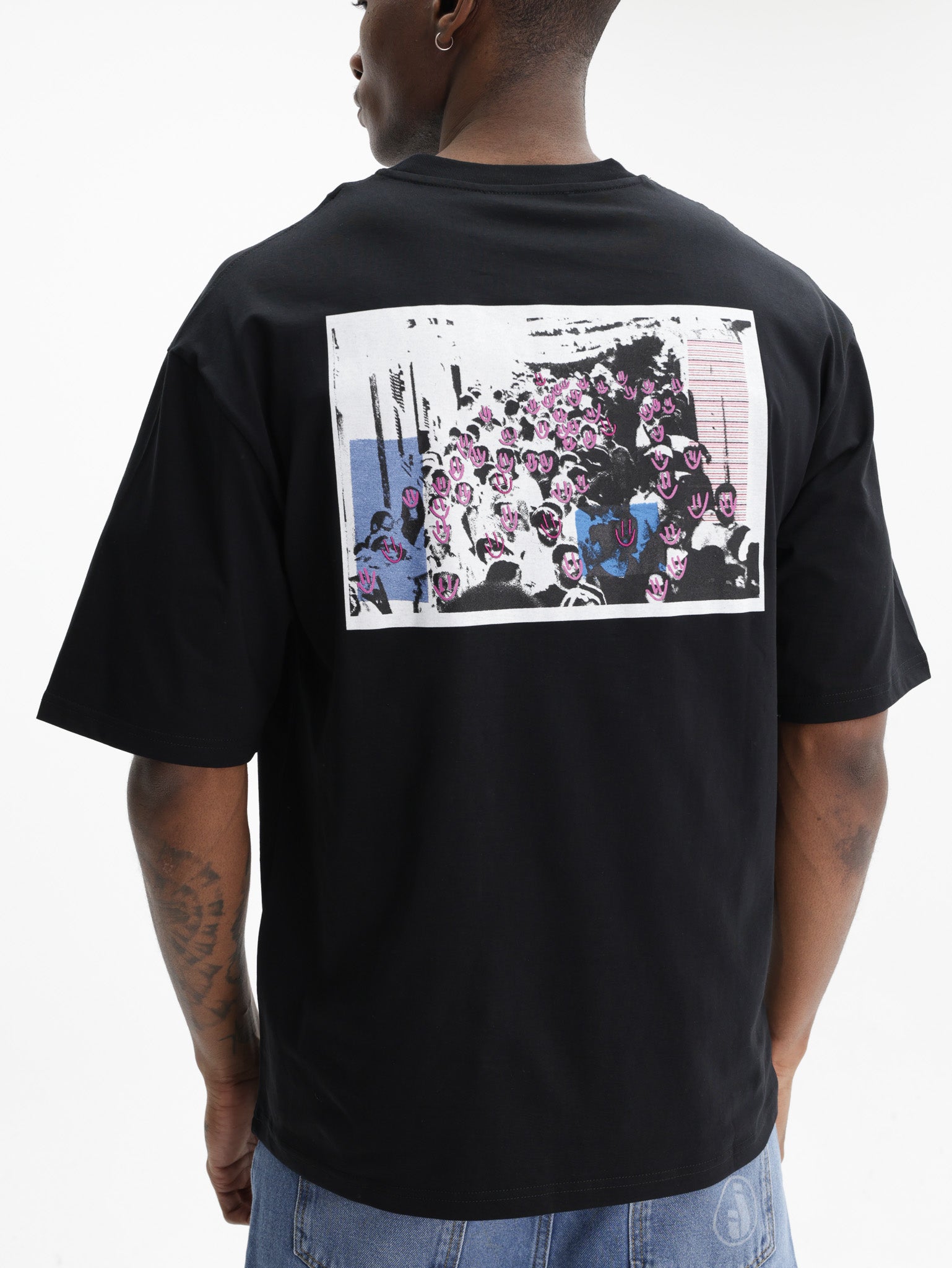 Iceberg Jeans T-Shirt Ibj Logo Black
