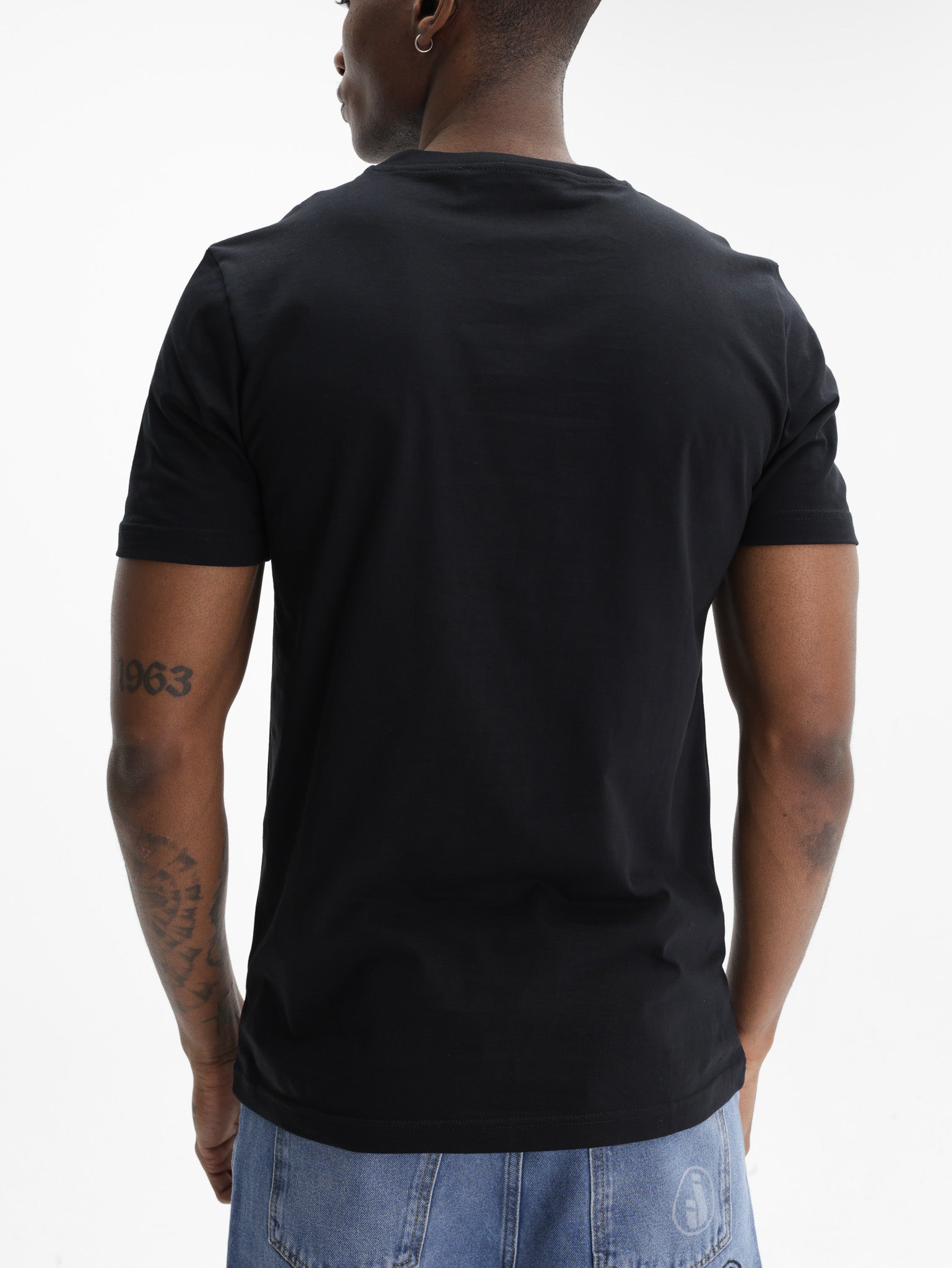 Iceberg Jeans T-Shirt Black Ibj Print Black