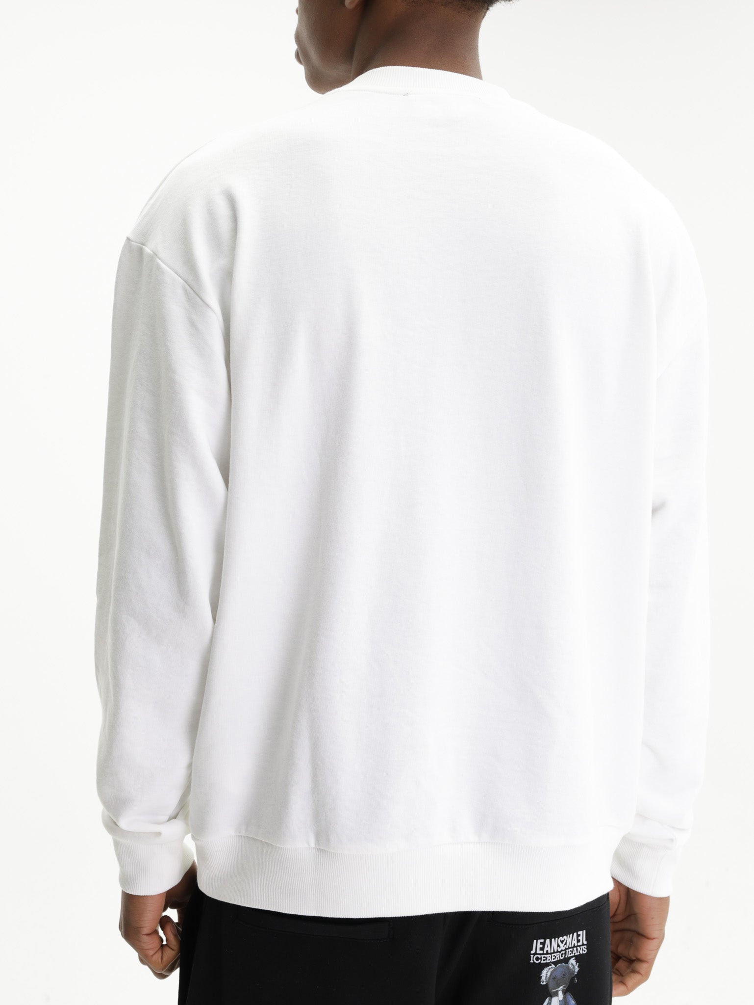 Iceberg Jeans Sweater Teddy Print White