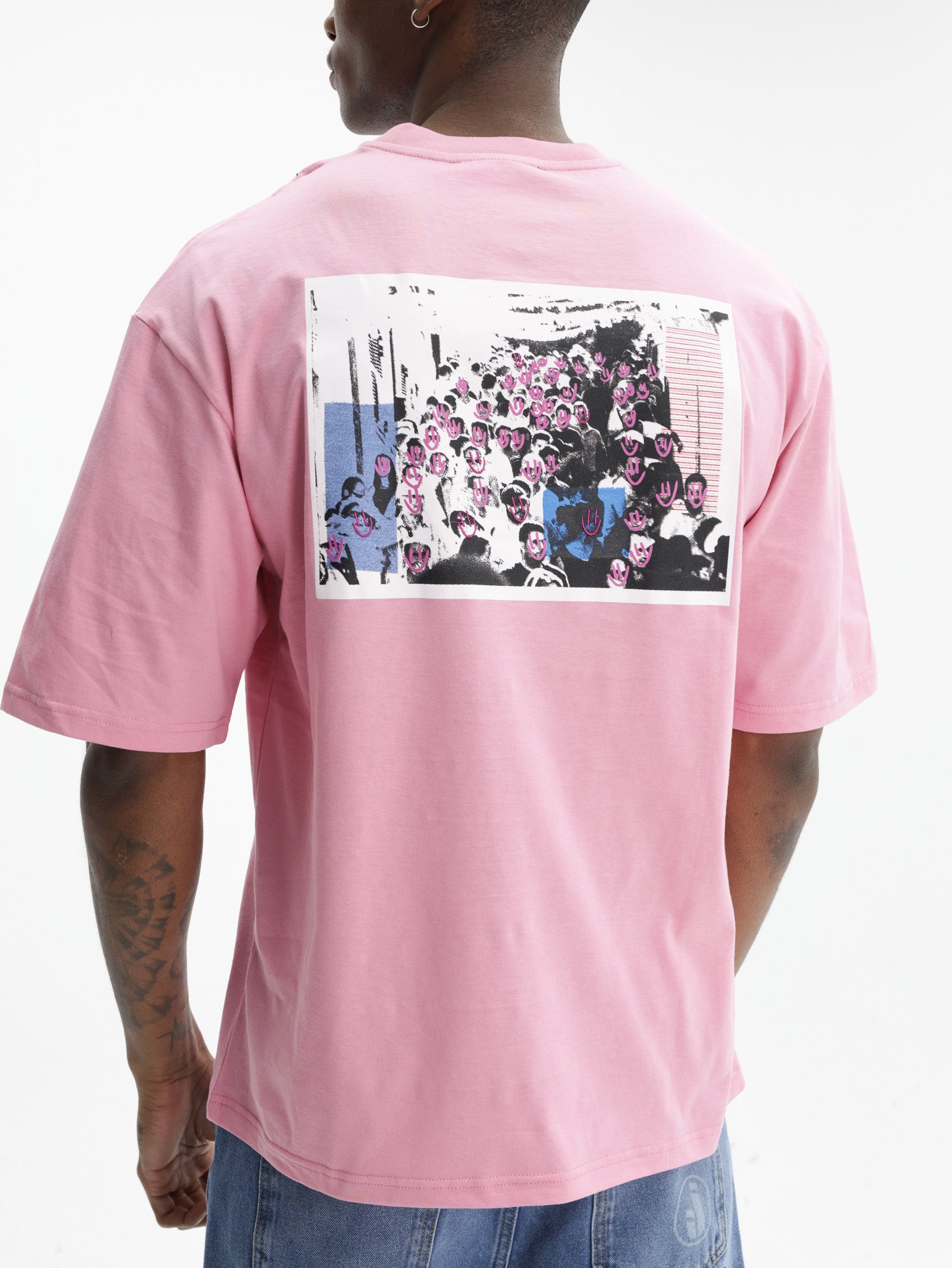 Iceberg Jeans T-Shirt Ibj Logo Pink