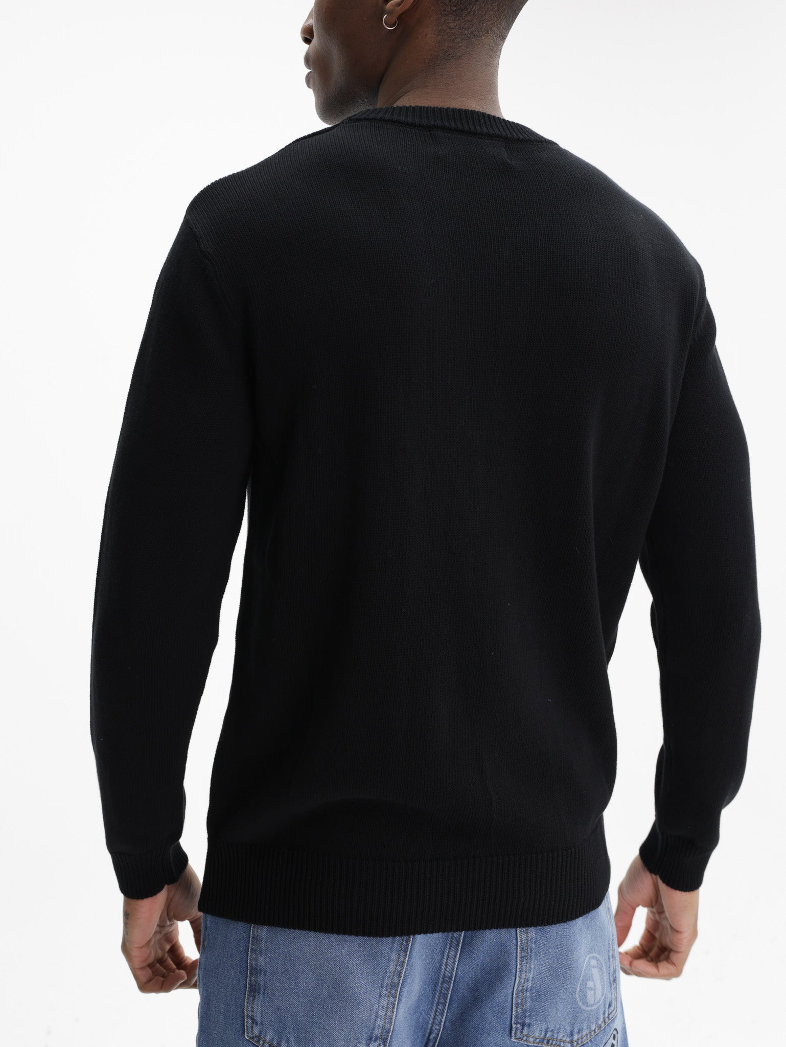 Iceberg Jeans Sweater Teddy Pirnt Black