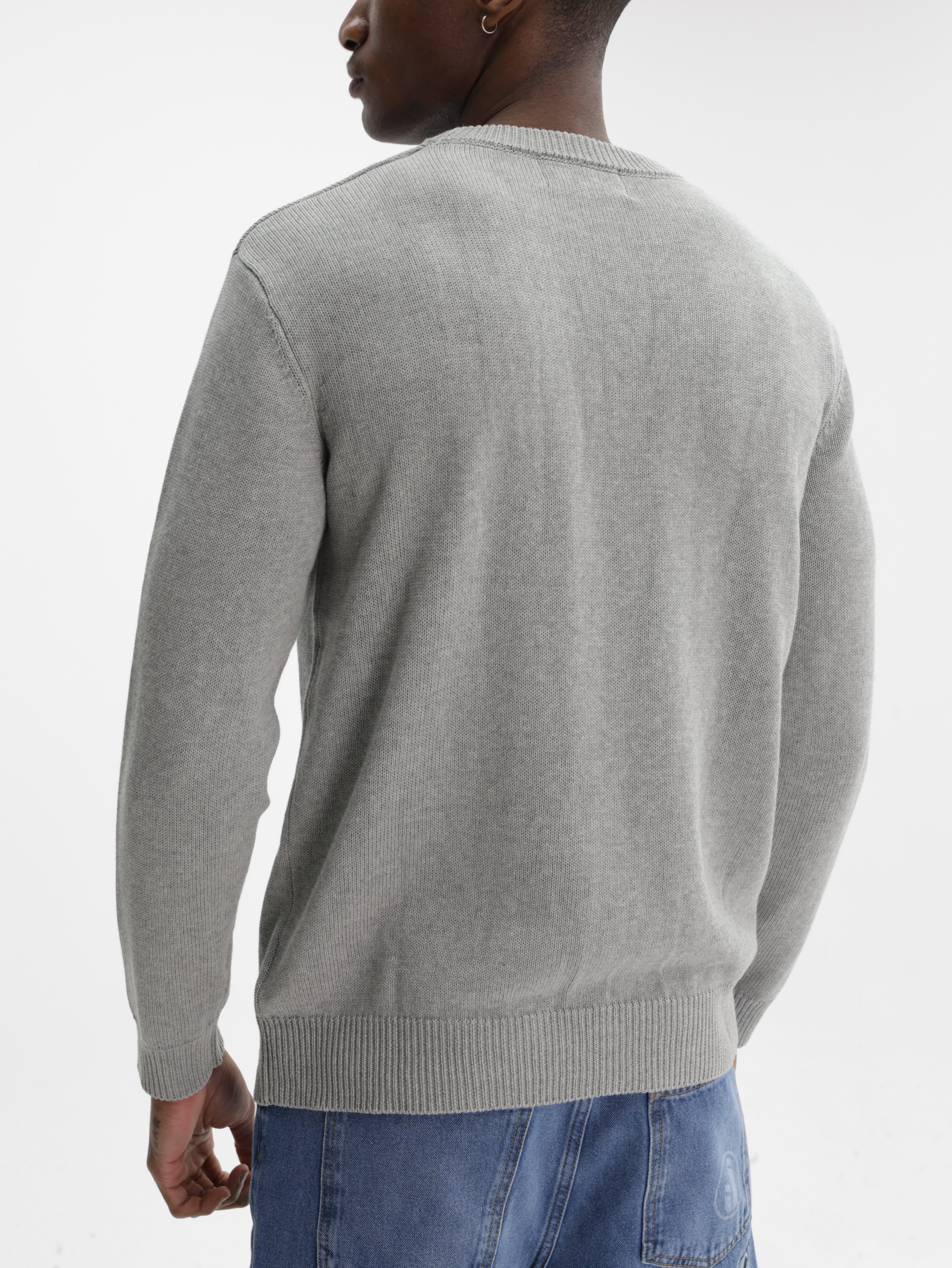 Iceberg Jeans Sweater Teddy Pirnt Grey