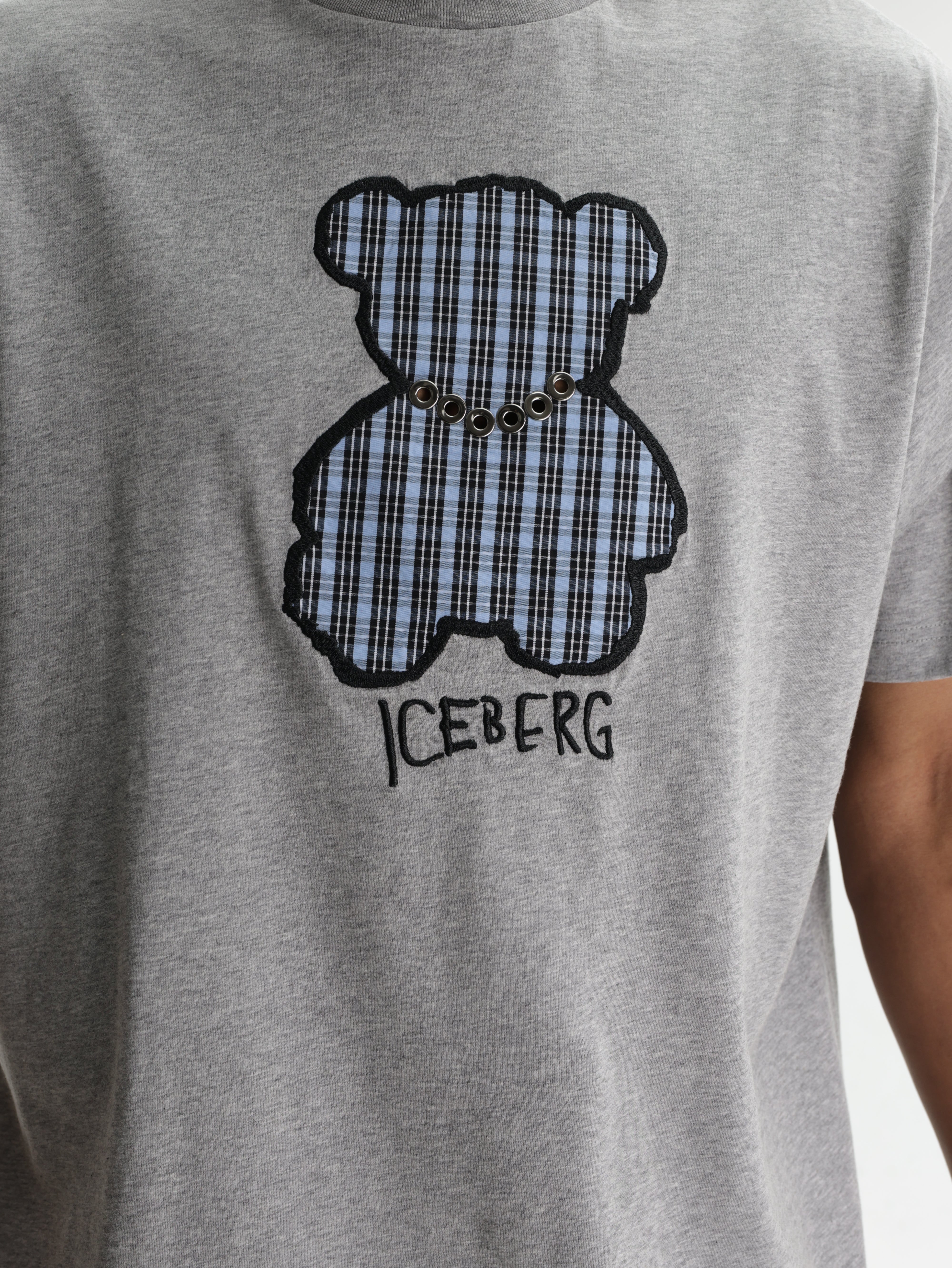 Iceberg T-Shirt Teddy Print Grey