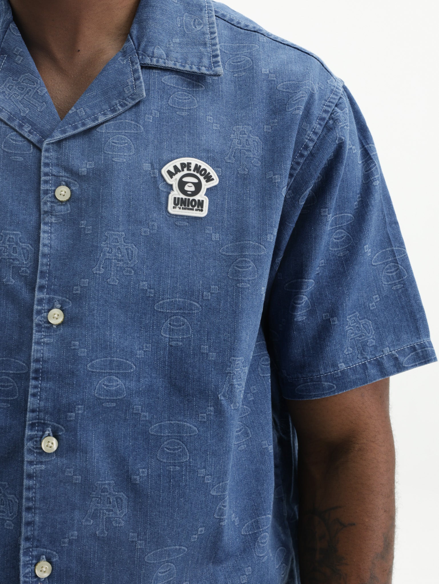 Aape Shirt Main Short Sleeve Blue