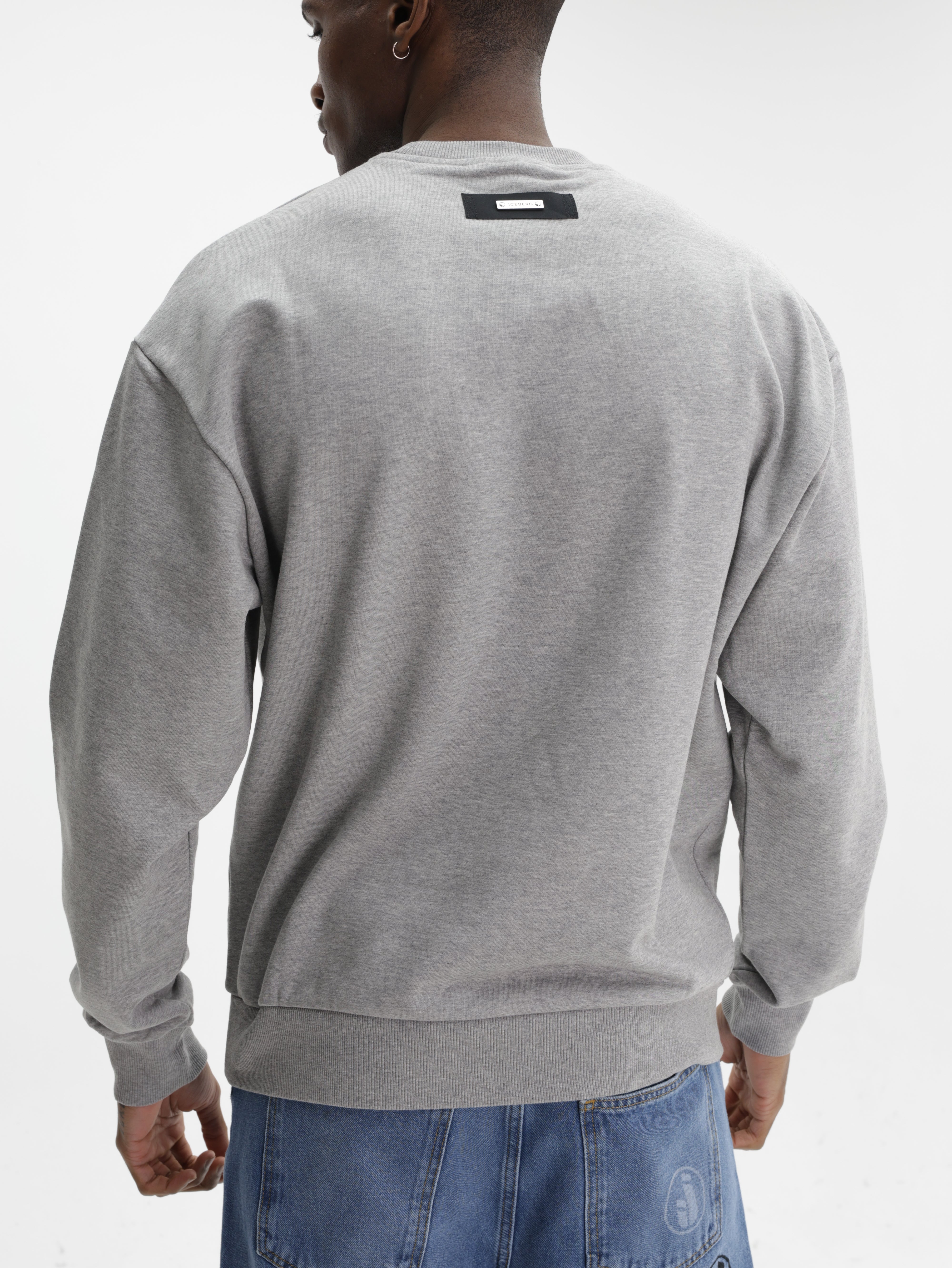 Iceberg Sweater Teddy Print Grey