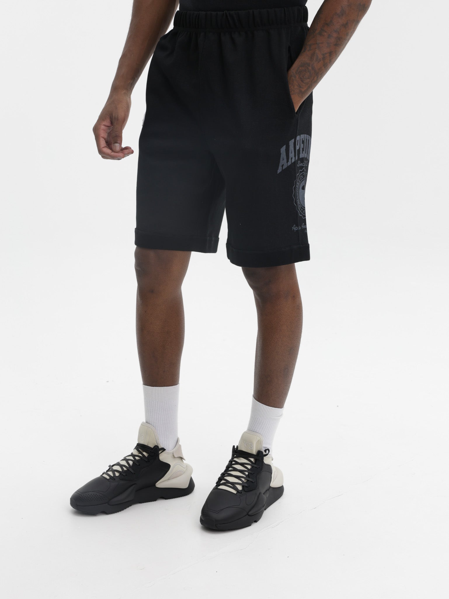Aape Shorts Main Black