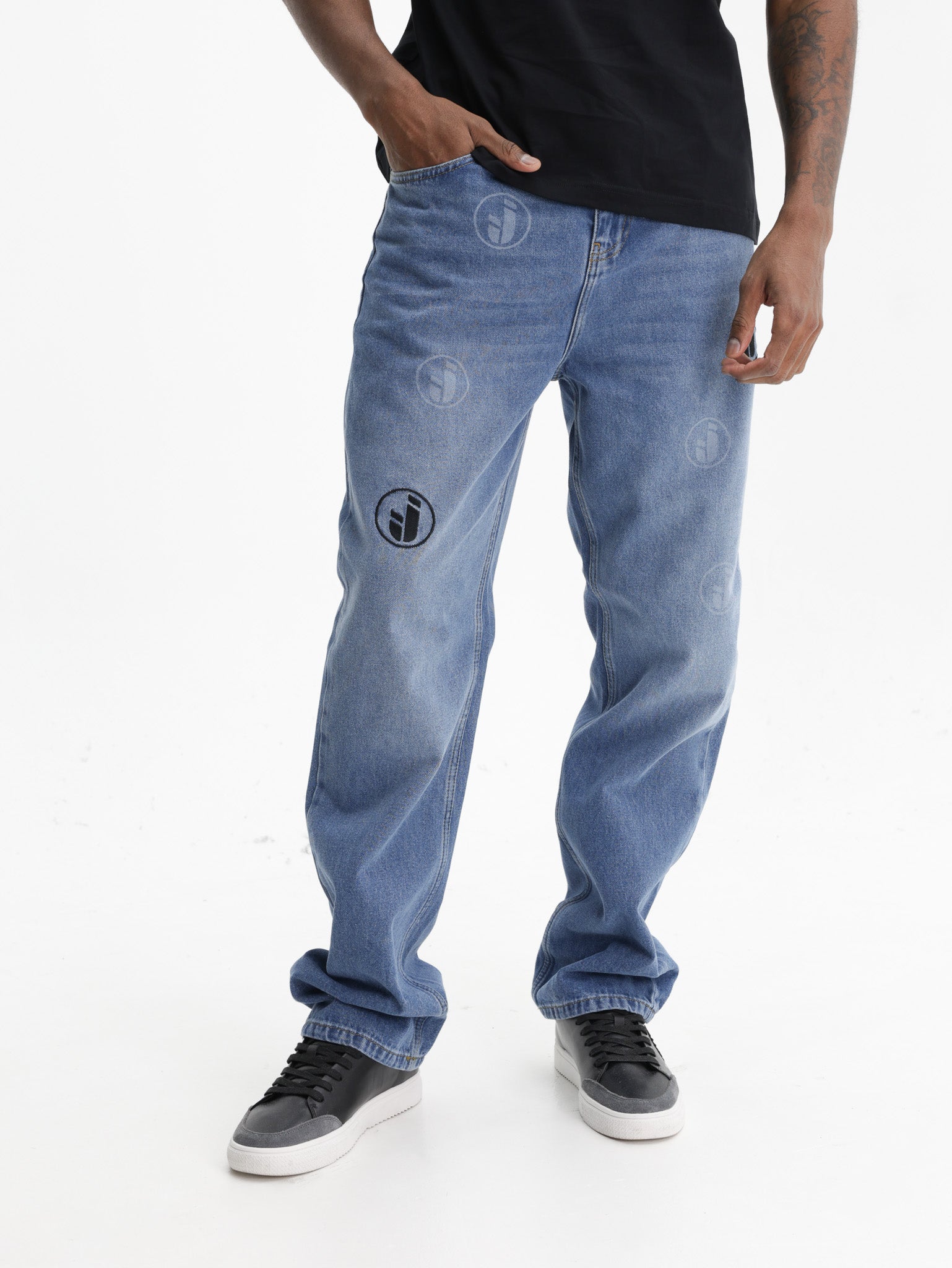 Iceberg Jeans Jeans Logo Dye Stamp Dark Wash