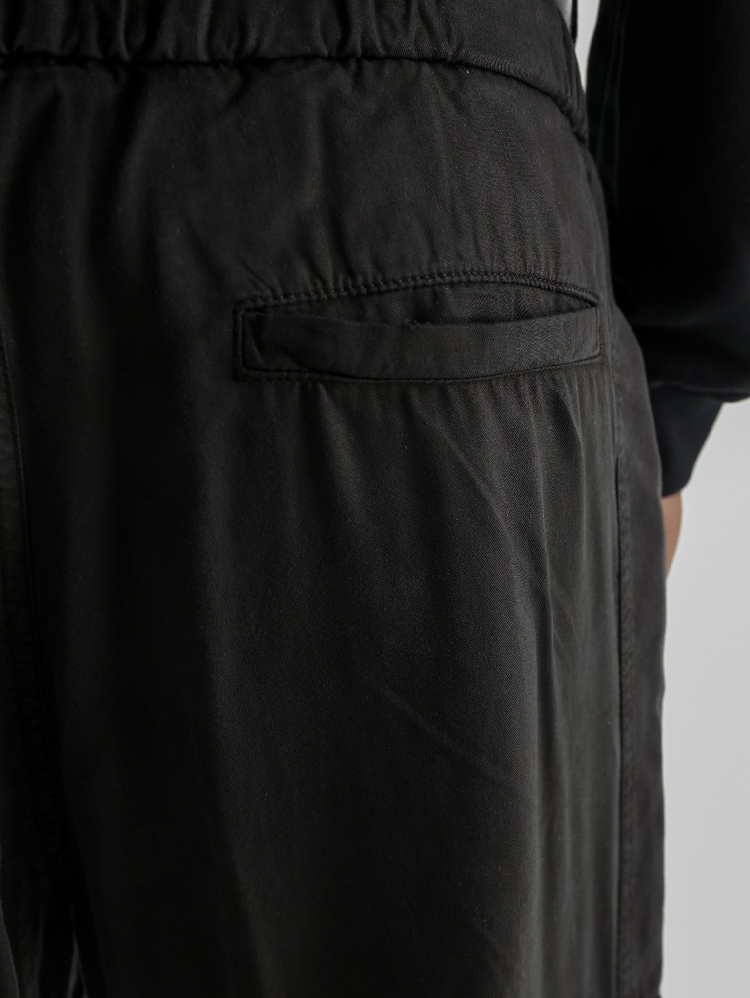 Iceberg Pants Drawstring Baggy Black