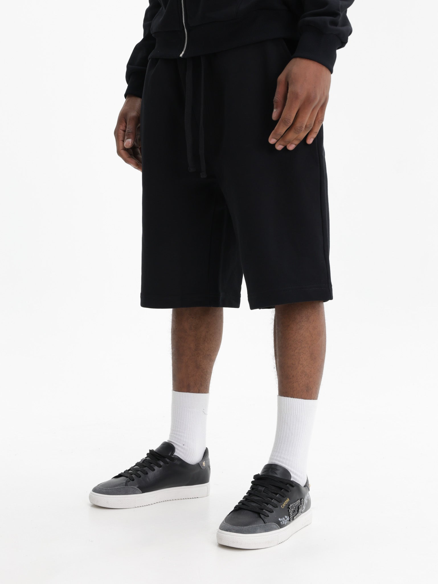 Iceberg Jeans Shorts Sweats Drawstring Black