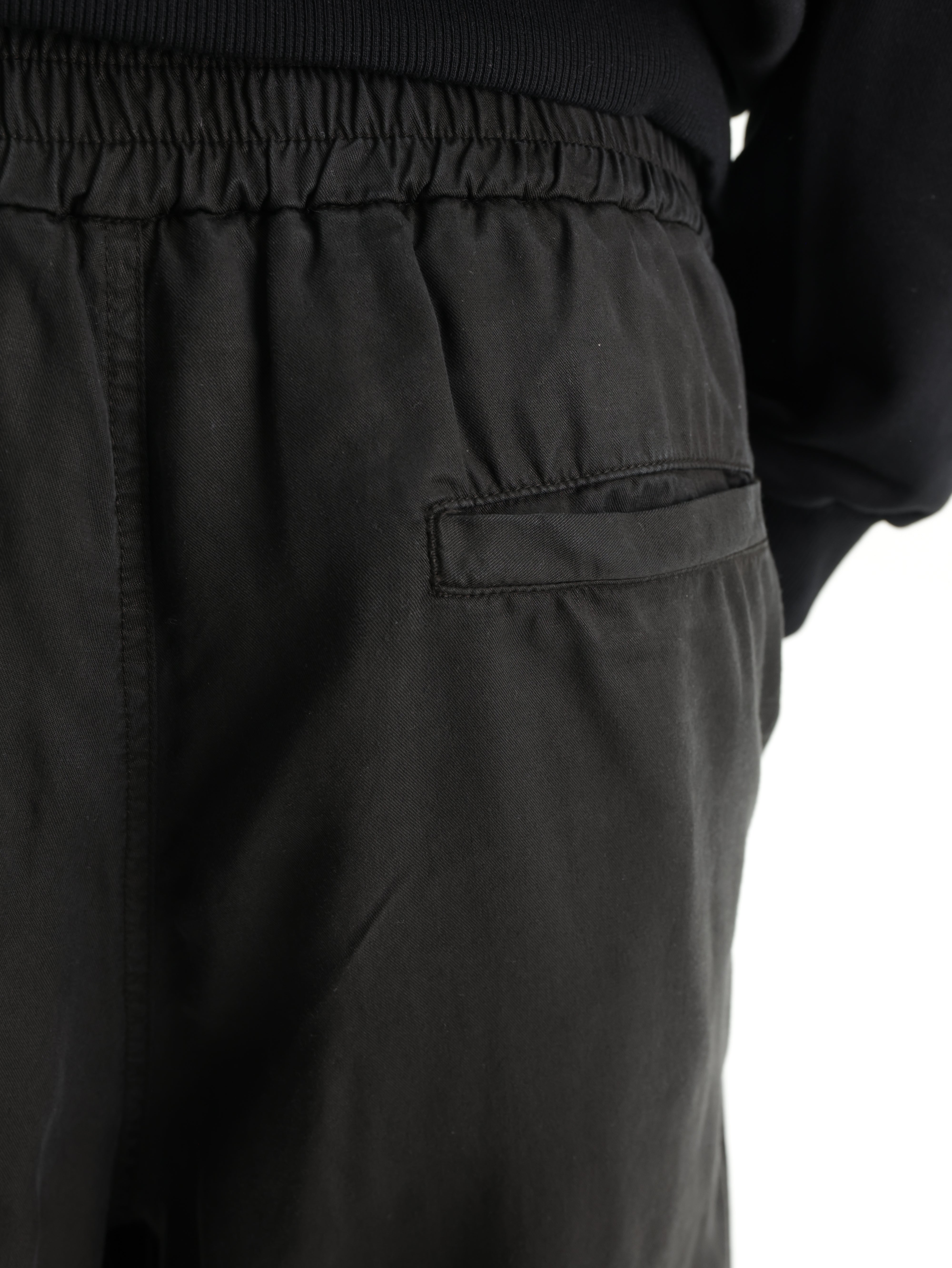Iceberg Jeans Sweatpants Cuffed Ankle Black