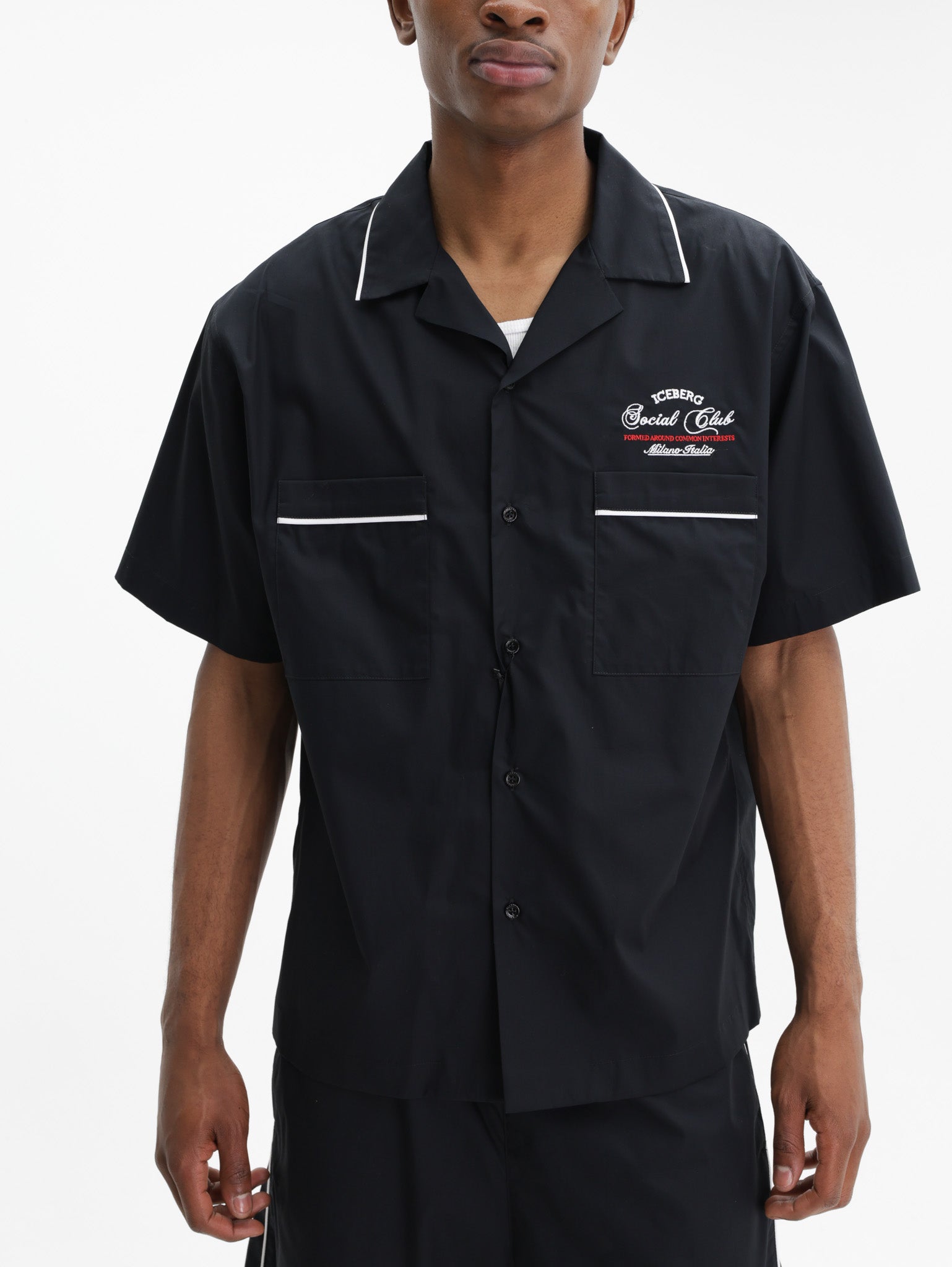 Iceberg Shirt Border Social Club Black