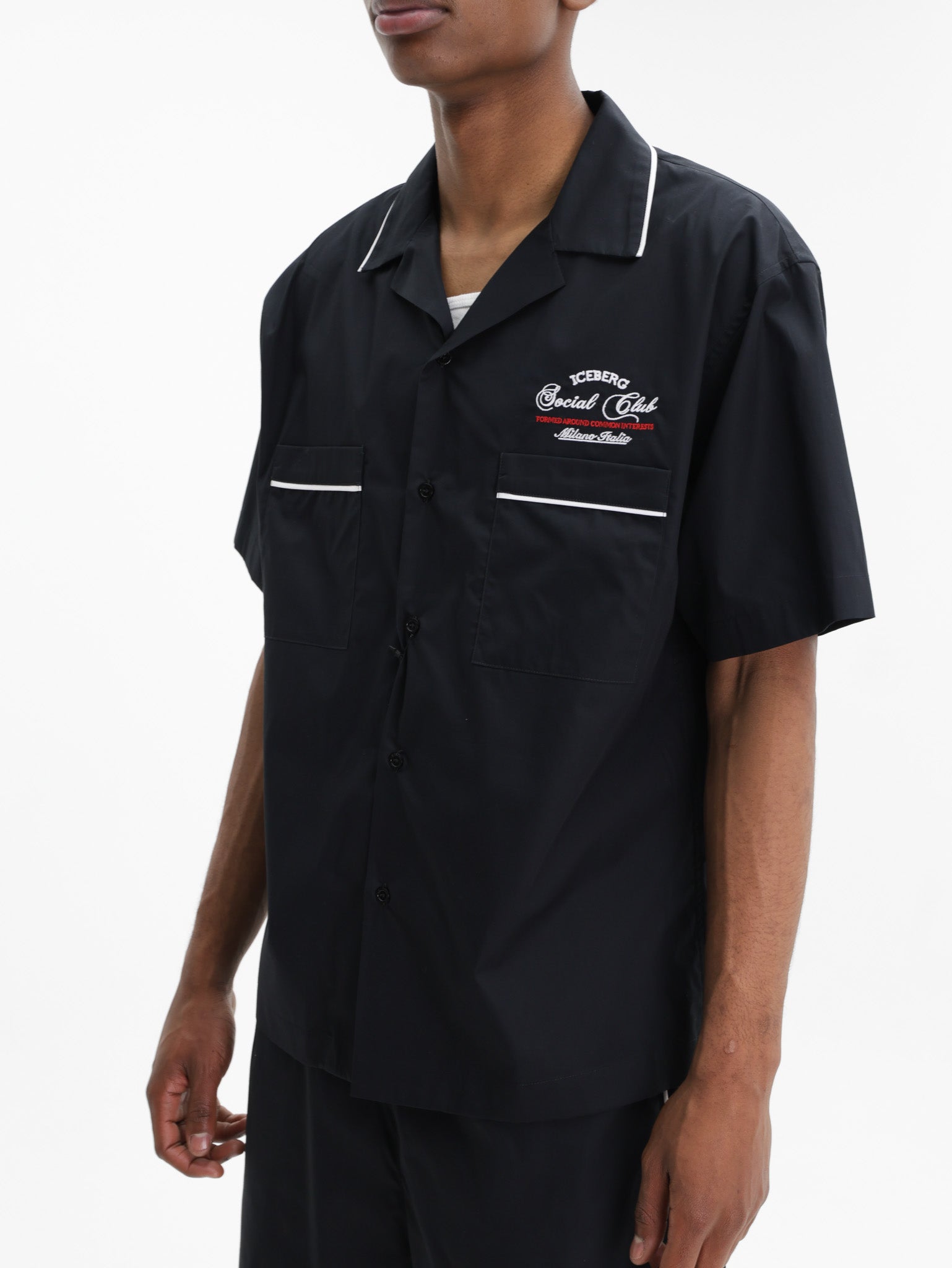 Iceberg Shirt Border Social Club Black