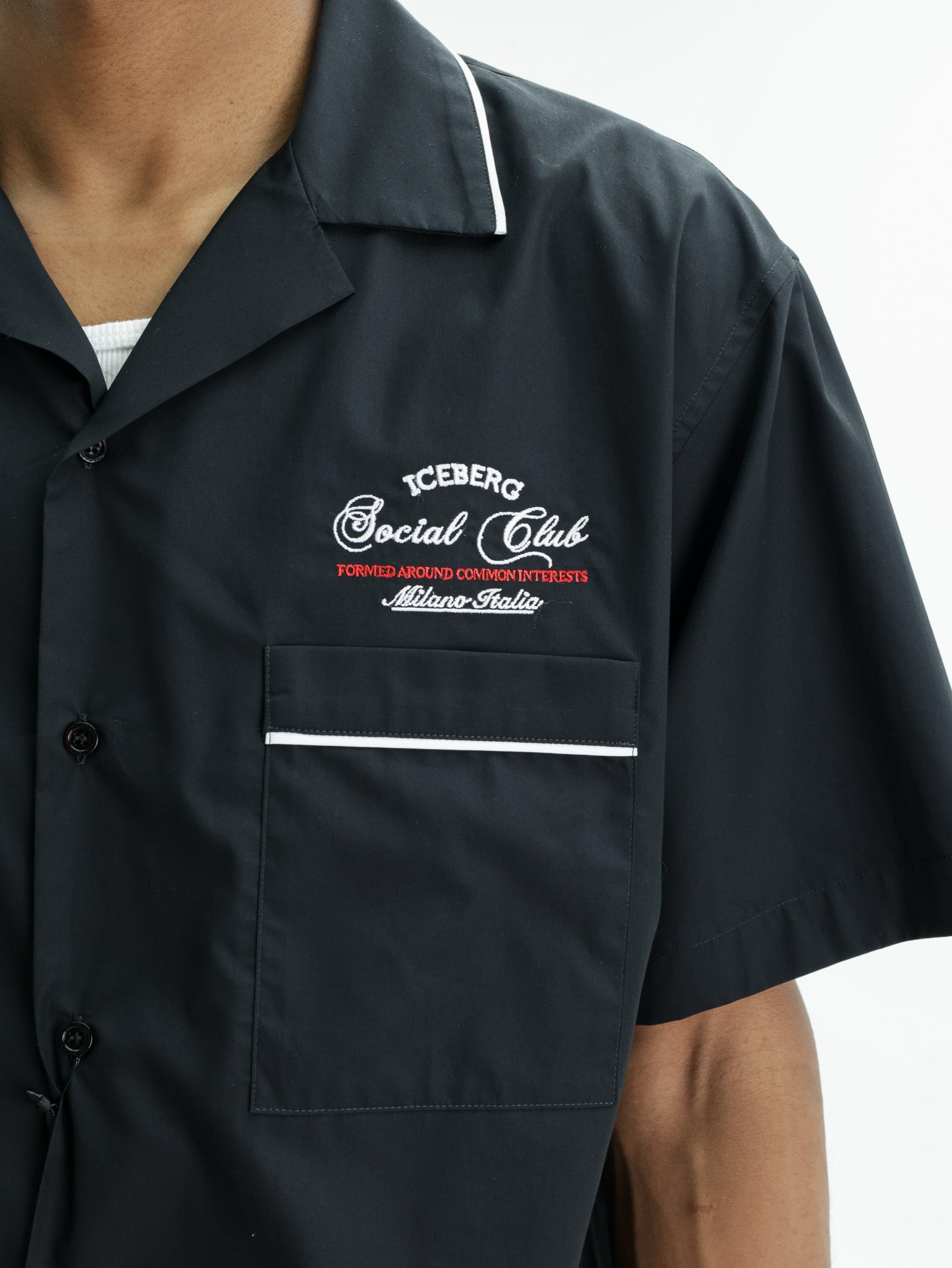 Iceberg Shirt Border Social Club Black