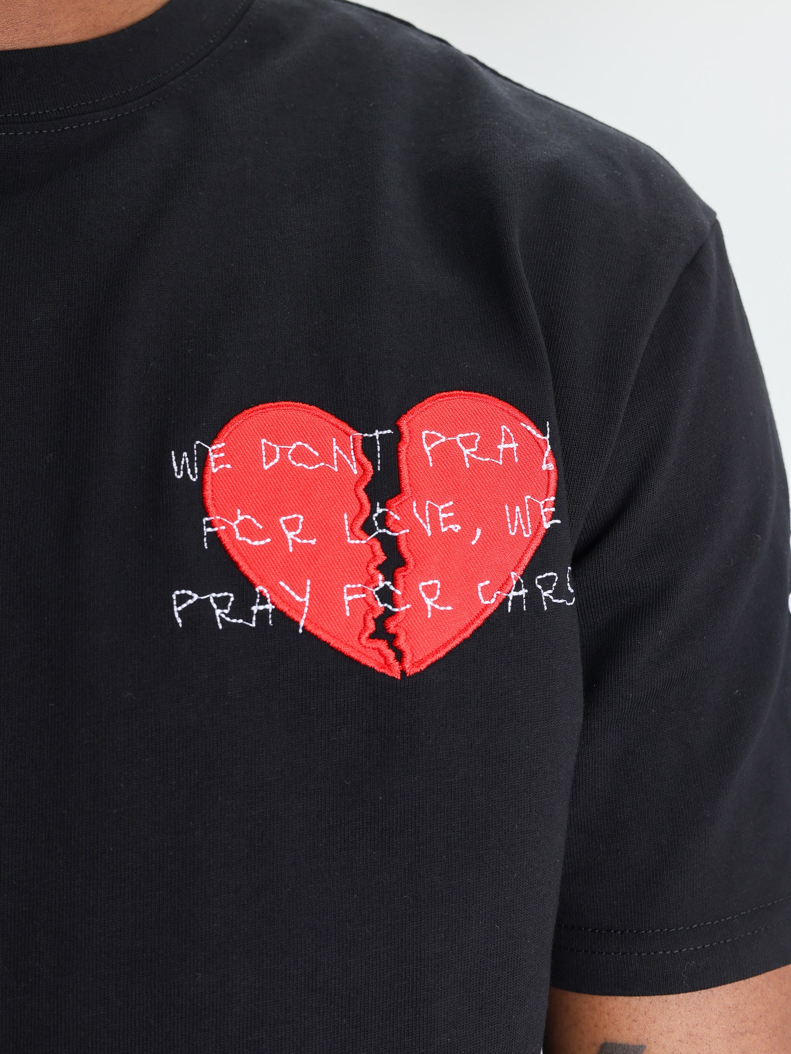 Capone Crew Broken Heart Sl Black T-Shirt