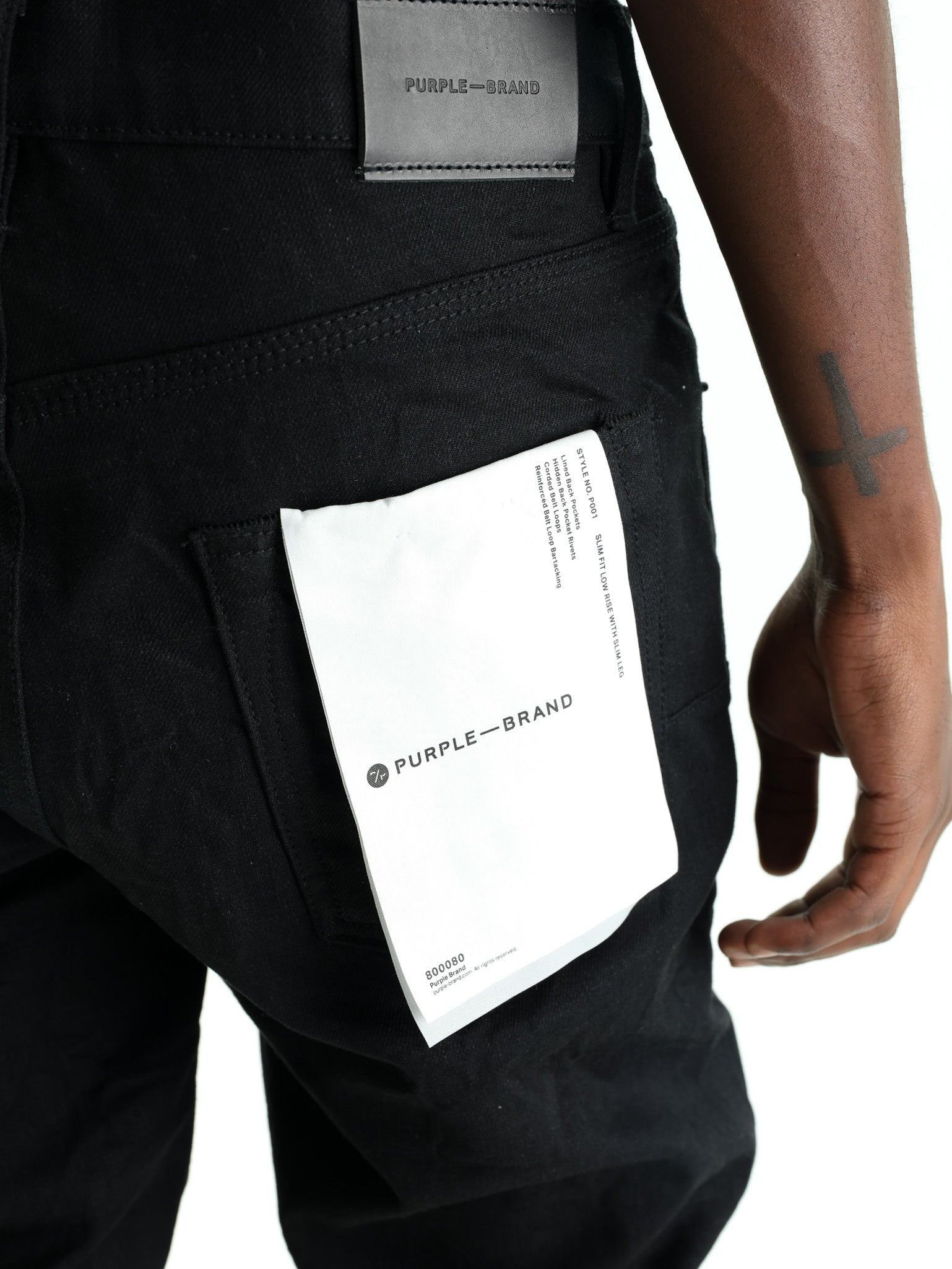 Purple Jeans Raw222 Black