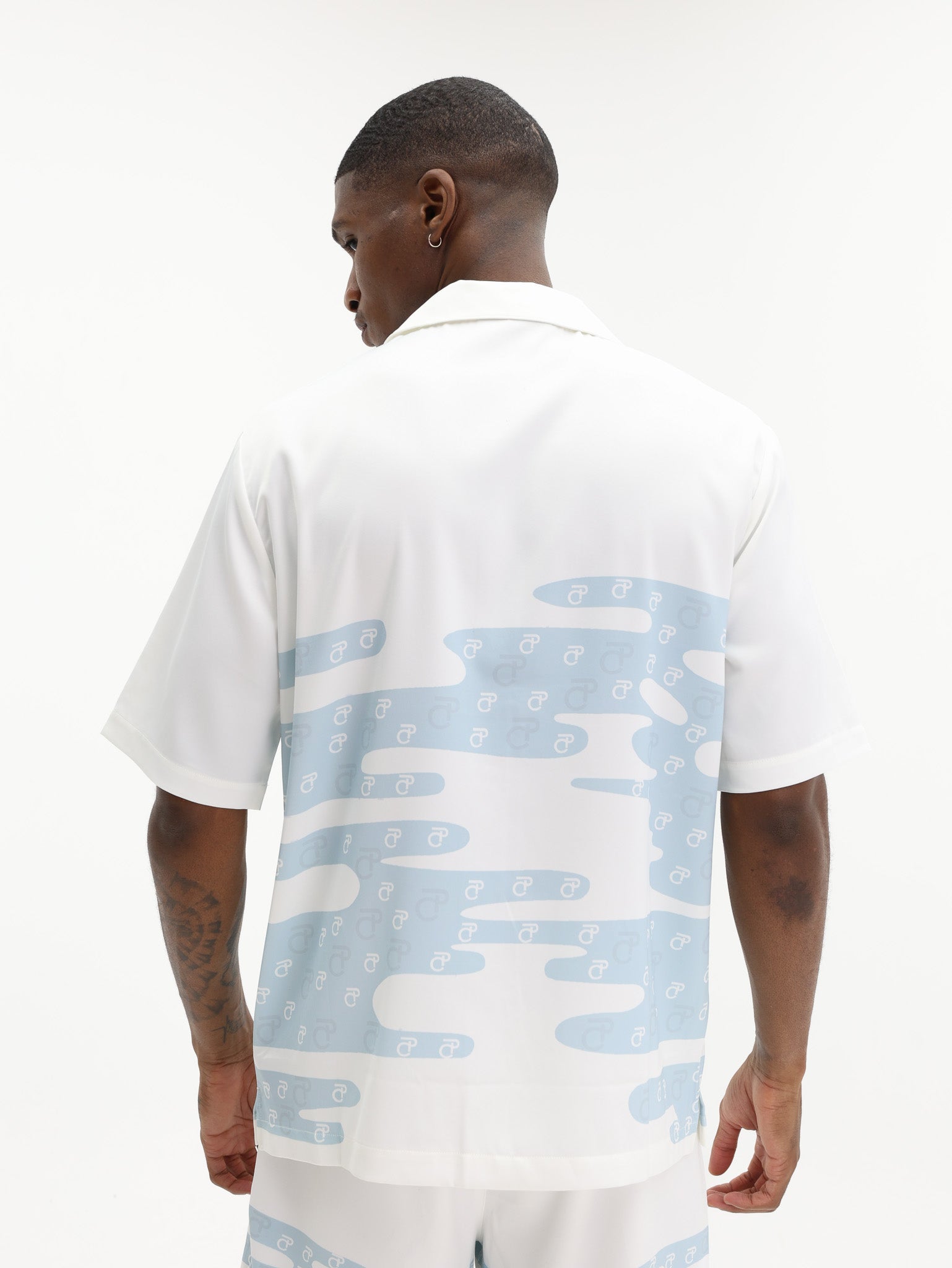 Capone Shirt Allover Print Blue