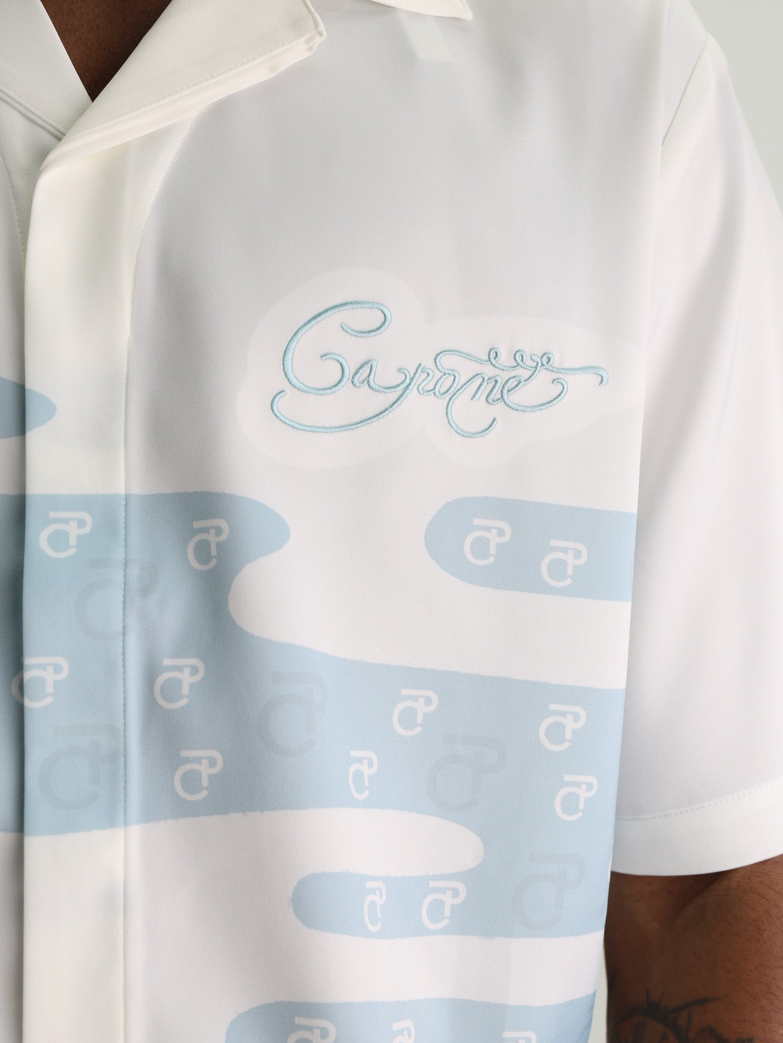 Capone Shirt Allover Print Blue