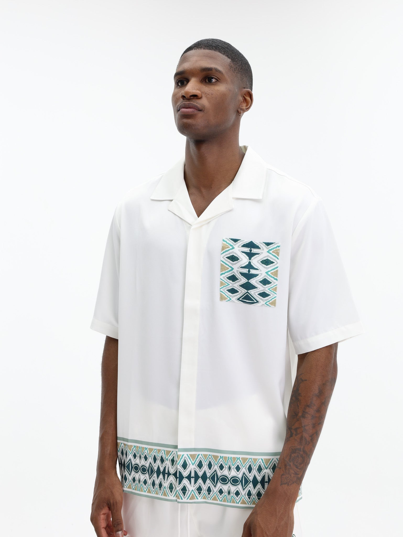 Capone Shirt Zig-Zag Off-White
