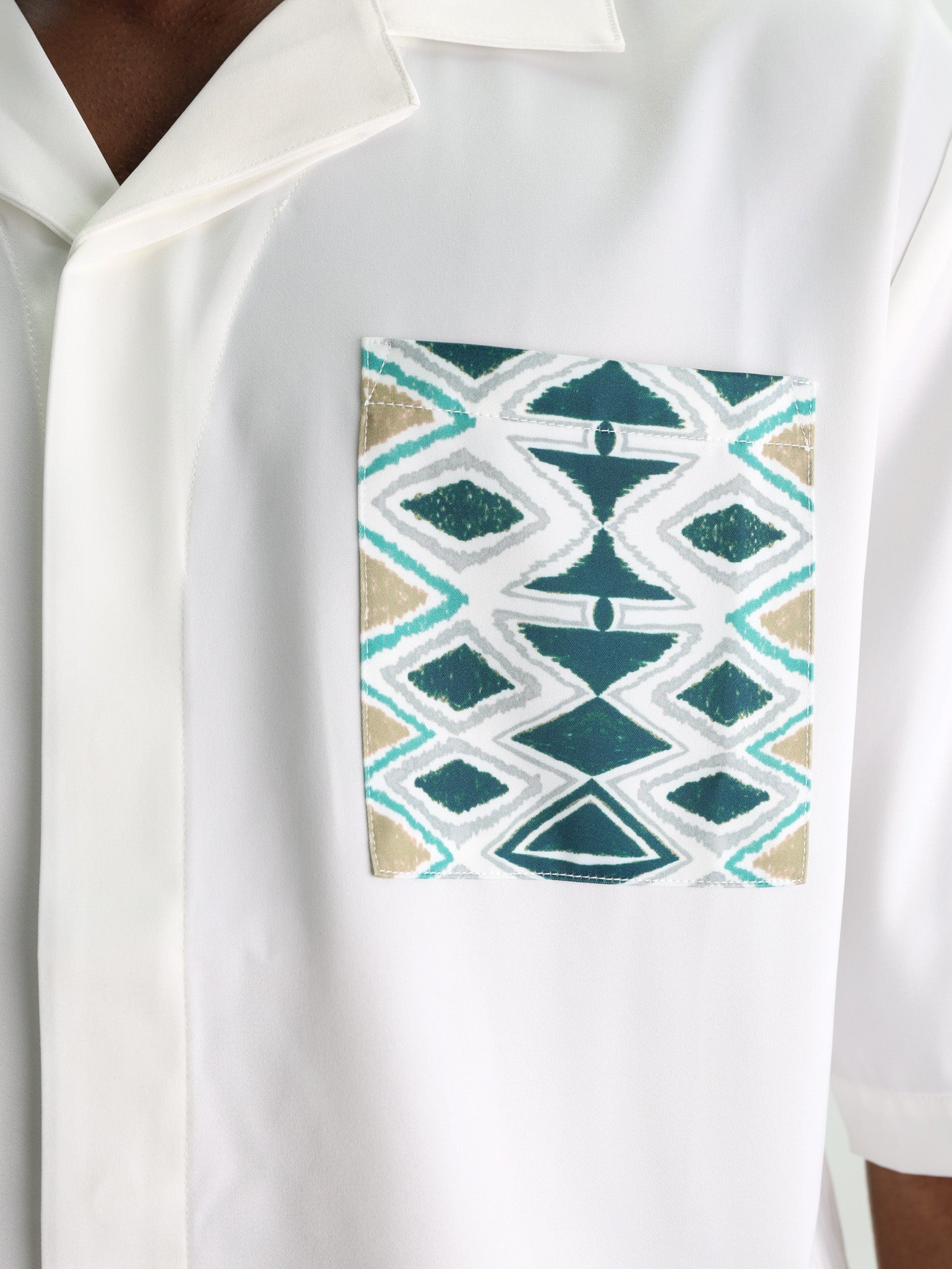 Capone Shirt Zig-Zag Off-White