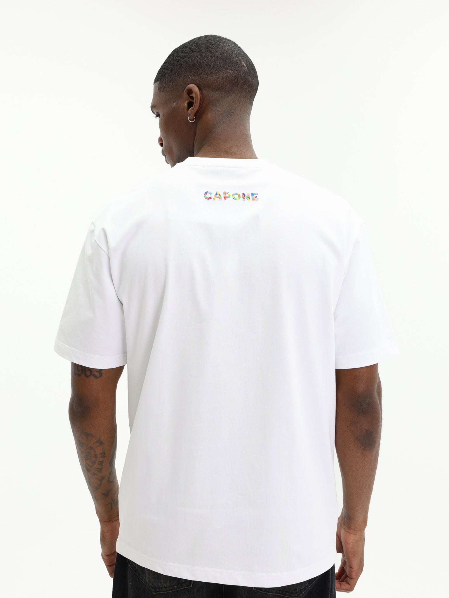 Capone T-Shirt Logo White-Multi